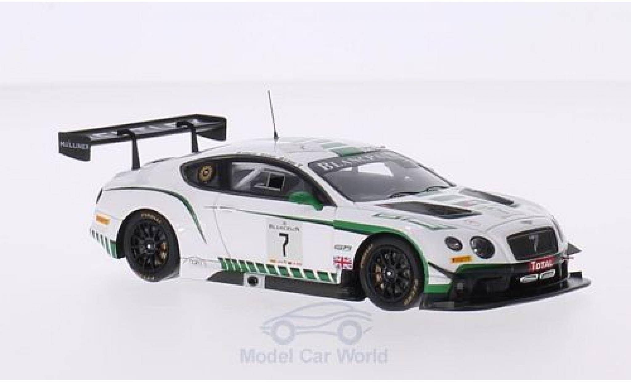 Bentley Continental T 1/43 Spark GT3 No.7 M-Sport 24h Spa 2015 G.Smith/A.Meyrick/S.Kane modelauto