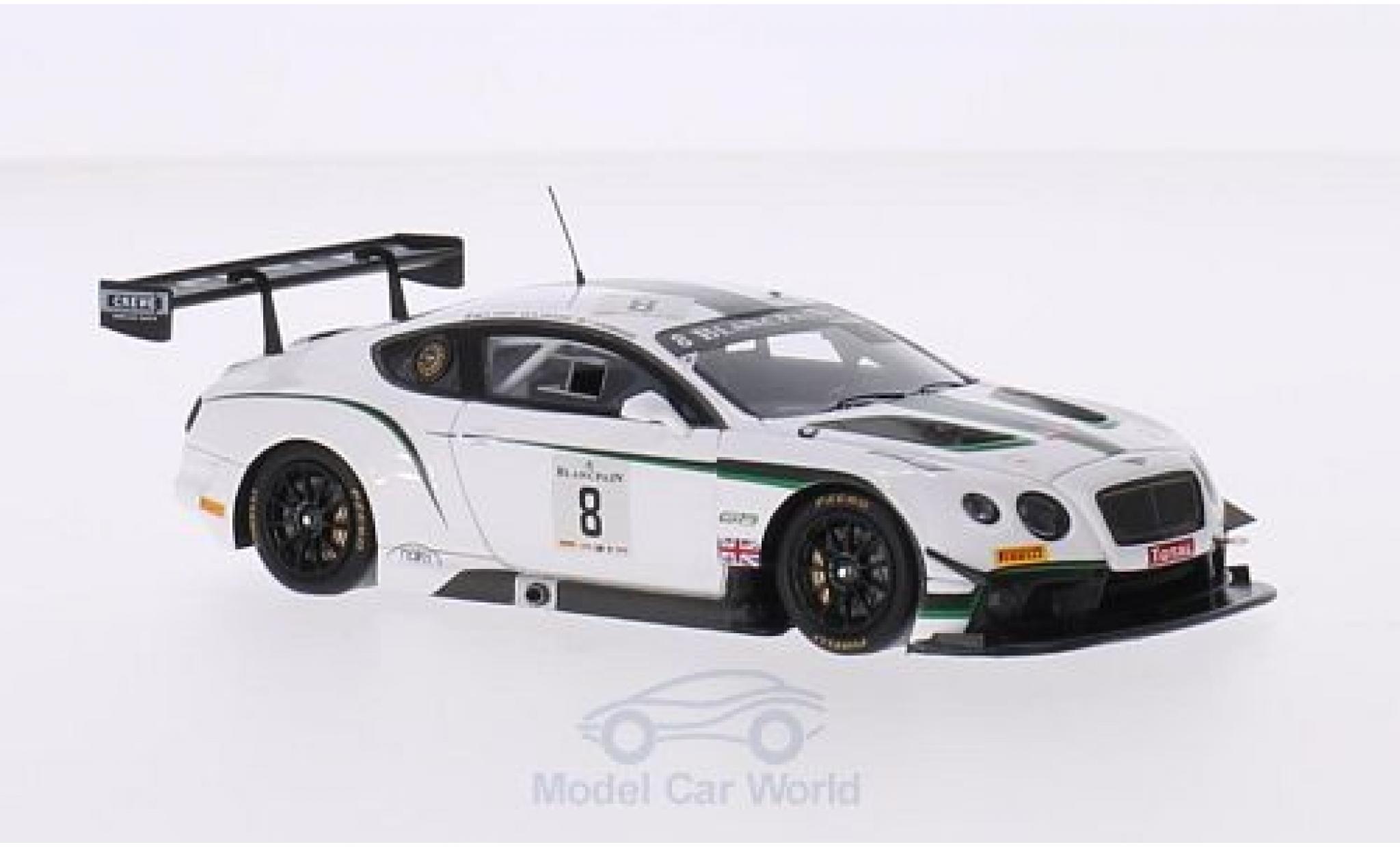 Bentley Continental T 1/43 Spark GT3 RHD No.8 M-Sport 24h Spa 2014 A.Leclerc/J.D Ambrosio/D.Tappy modelauto