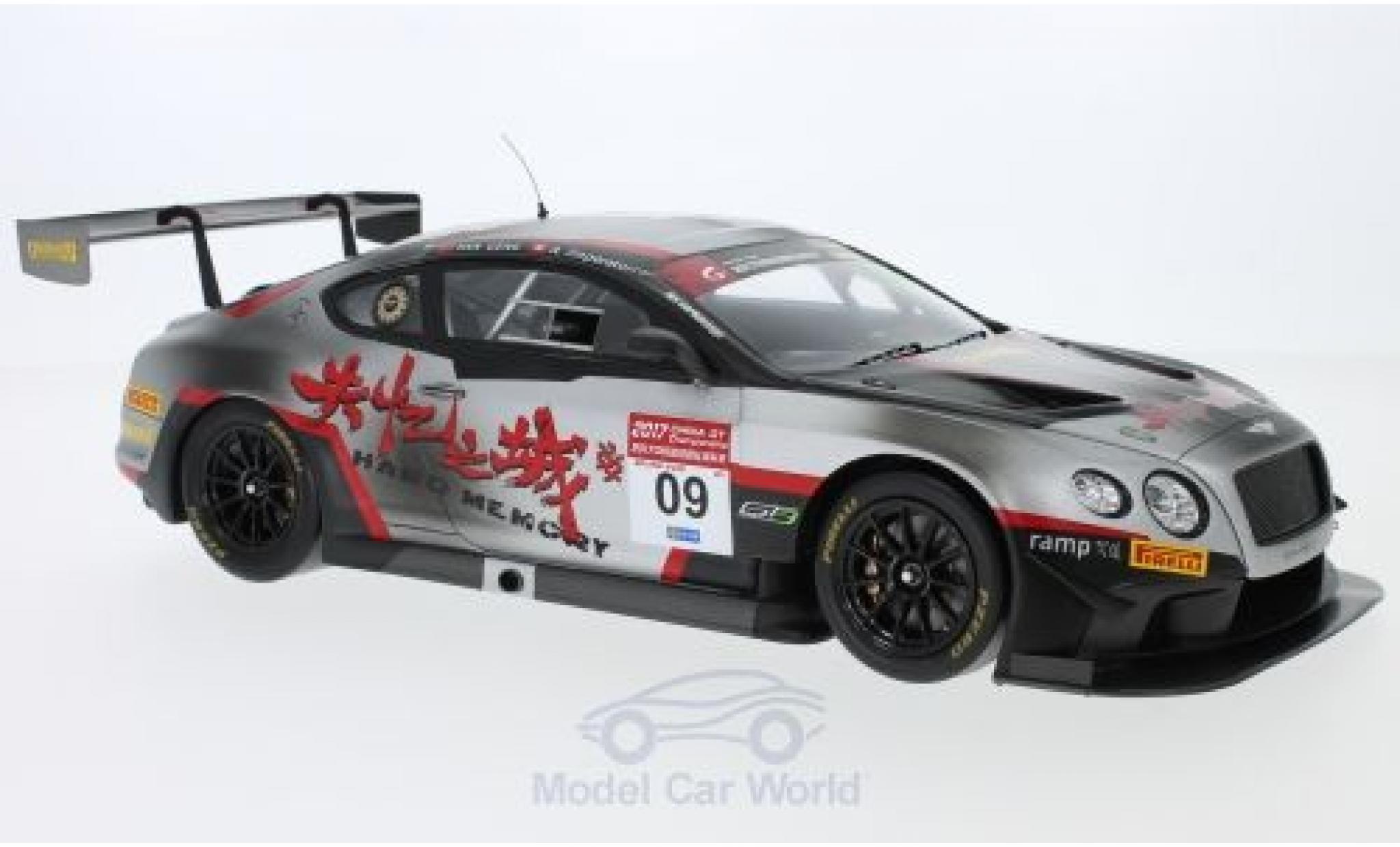 Bentley Continental T 1/18 Spark GT3 RHD No.9 Hard Memory Team Absolute GP China 2017 P.Geng/A.Imperatori modelauto