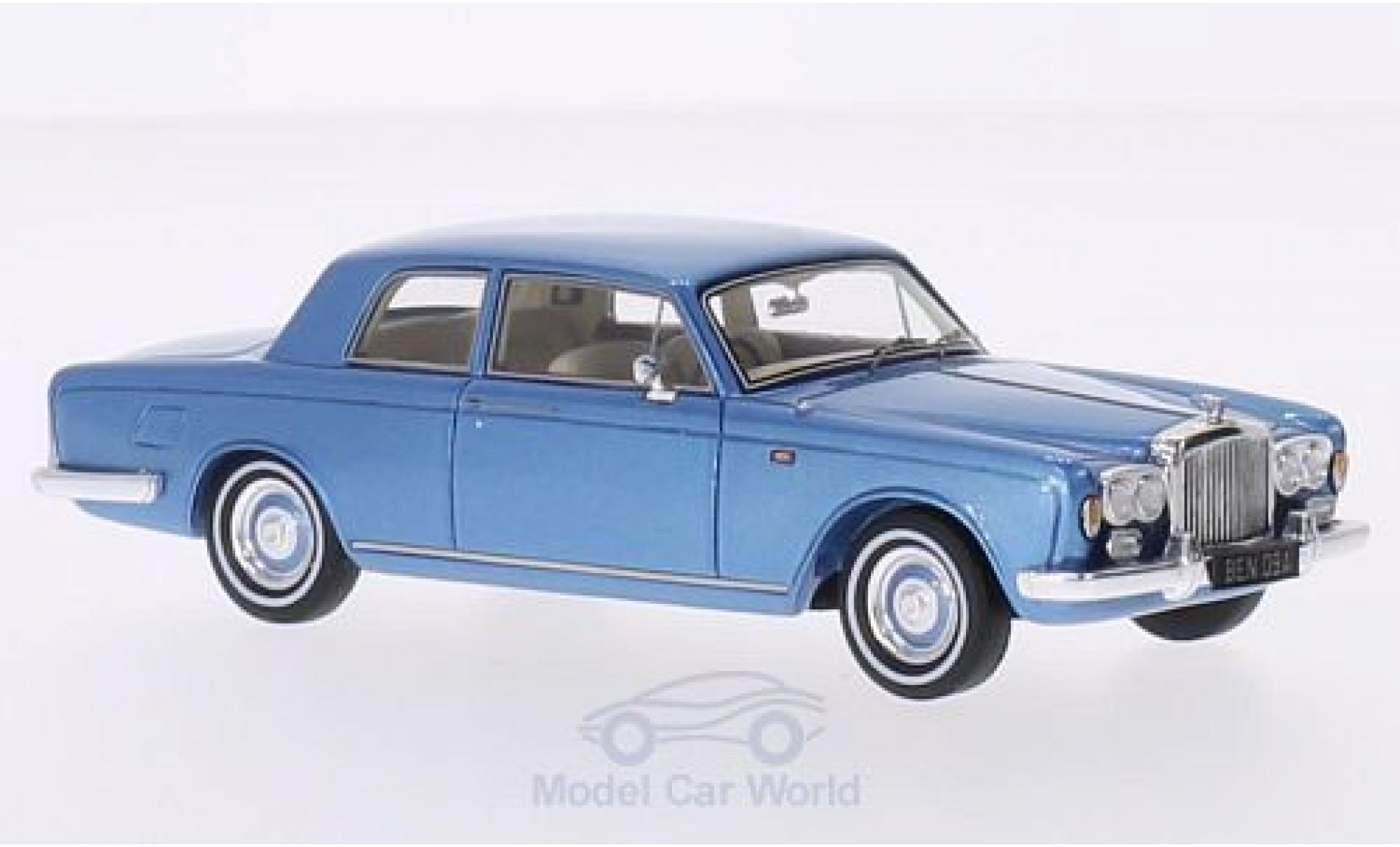 Bentley T1 1/43 Spark 2-Door Saloon James Young metallic blauw RHD 1967 modelauto