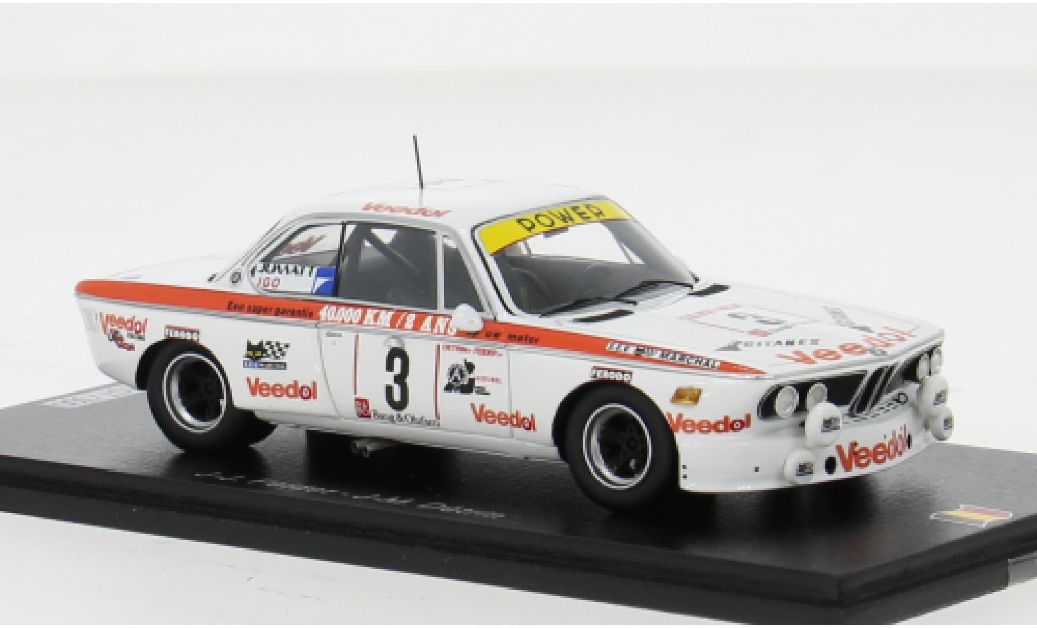 Bmw 3.0 1/43 Spark CSi No.3 24h Spa 1975 1:43 modelauto
