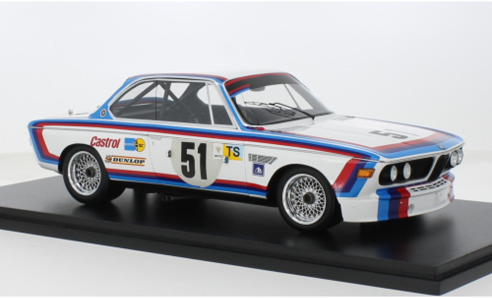 Bmw 3.0 1/18 Spark CSL No.51 Motorsport 24h Le Mans 1973 1:18 modelauto
