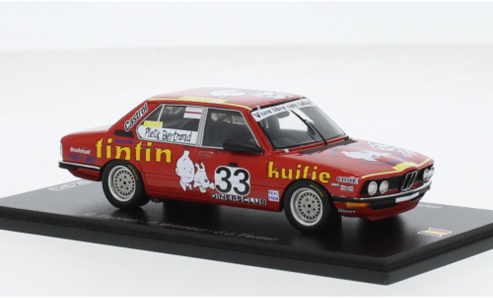Bmw 530 1/43 Spark i No.33 Plastic Bertrand Racing 24h Spa 1980 1:43 modelauto