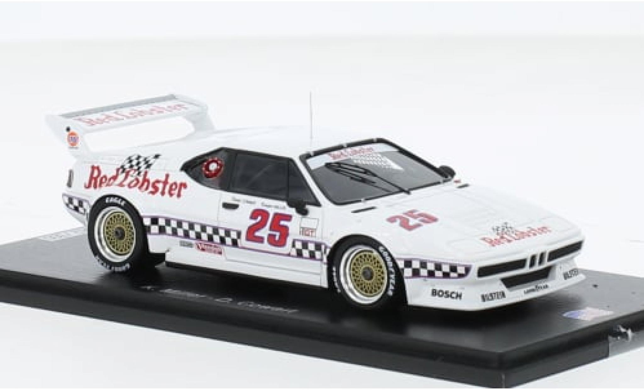 Bmw M1 1/43 Spark No.25 Red Lobster IMSA GTO 1981 1:43 modelauto