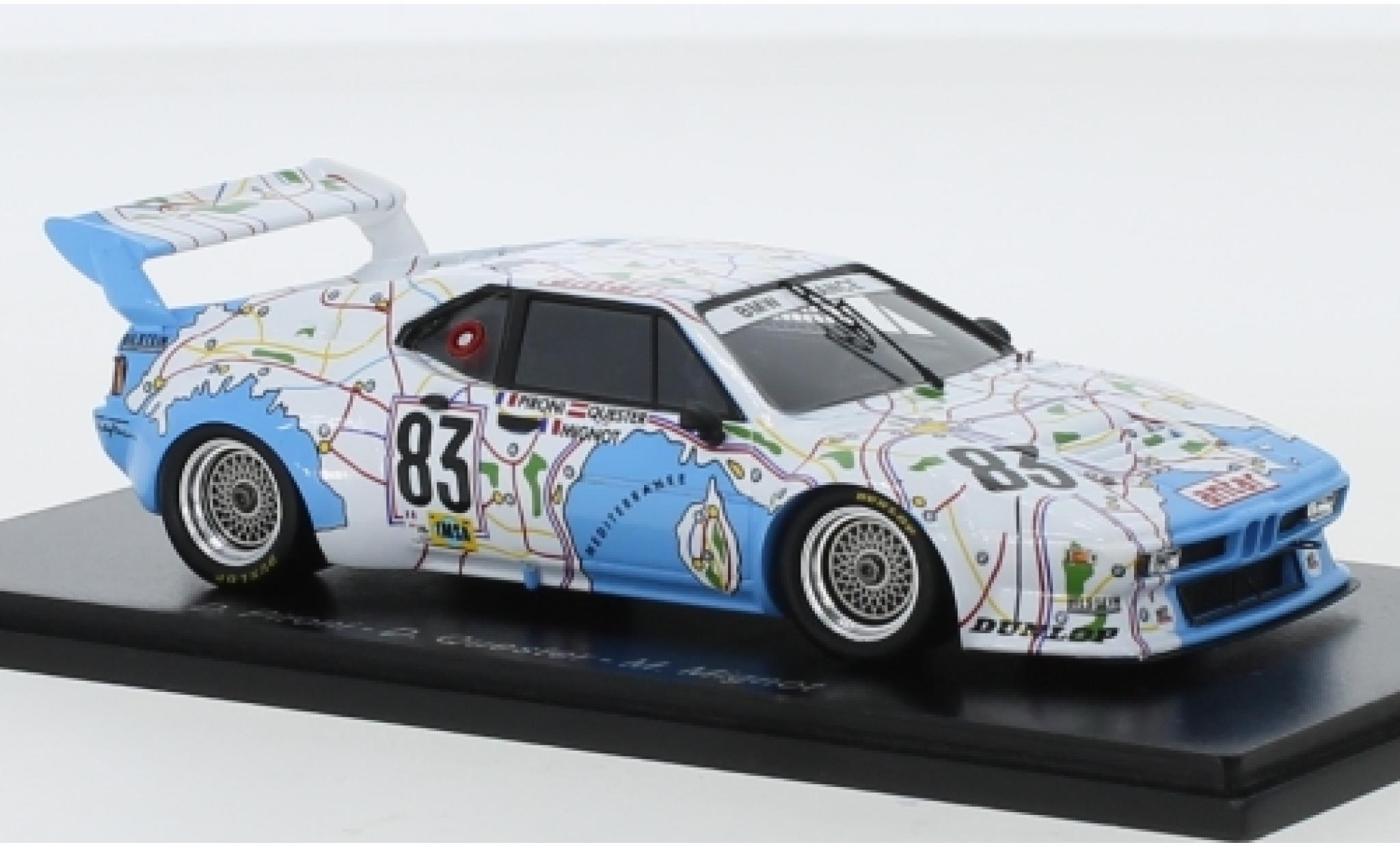 Bmw M1 1/43 Spark No.83 France Antar 24h Le Mans 1980 D.Pironi/D.Quester/M.Mignot modelauto