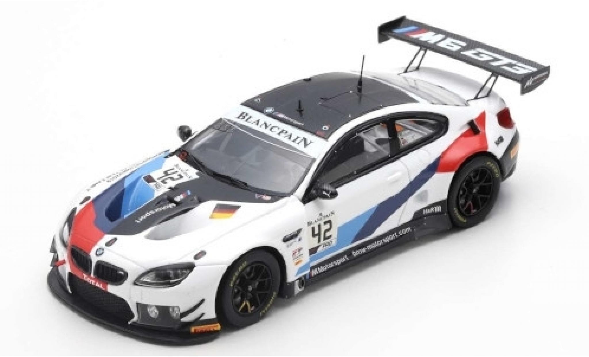 Bmw M6 1/43 Spark GT3 No.42 Team Schnitzer 24h Spa 2019 M.Tomczyk/J.Edwards/A.Farfus modelauto