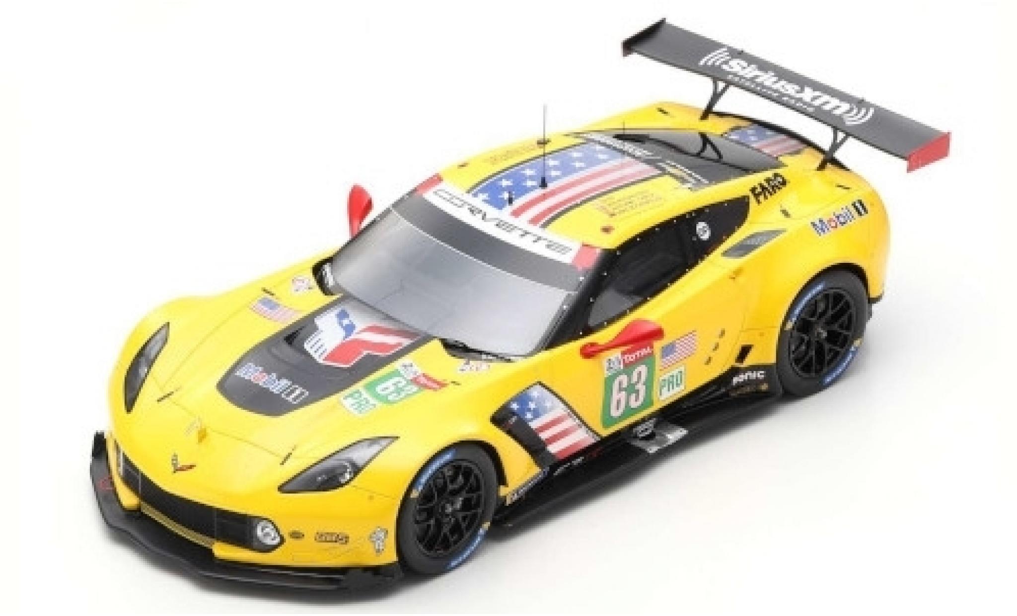 Chevrolet Corvette 1/43 Spark C7.R No.63 Racing 24h Le Mans 2019 J.Magnussen/A.Garcia/M.Rockenfeller modelauto