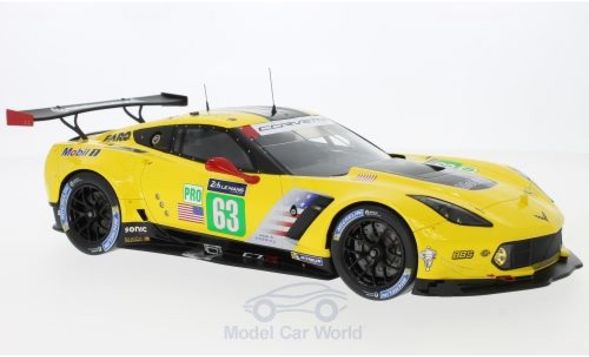 Chevrolet Corvette C7 1/18 Spark C7.R No.63 Racing - GM 24h Le Mans 2017 J.Magnussen/A.Garcia/J.Taylor modelauto