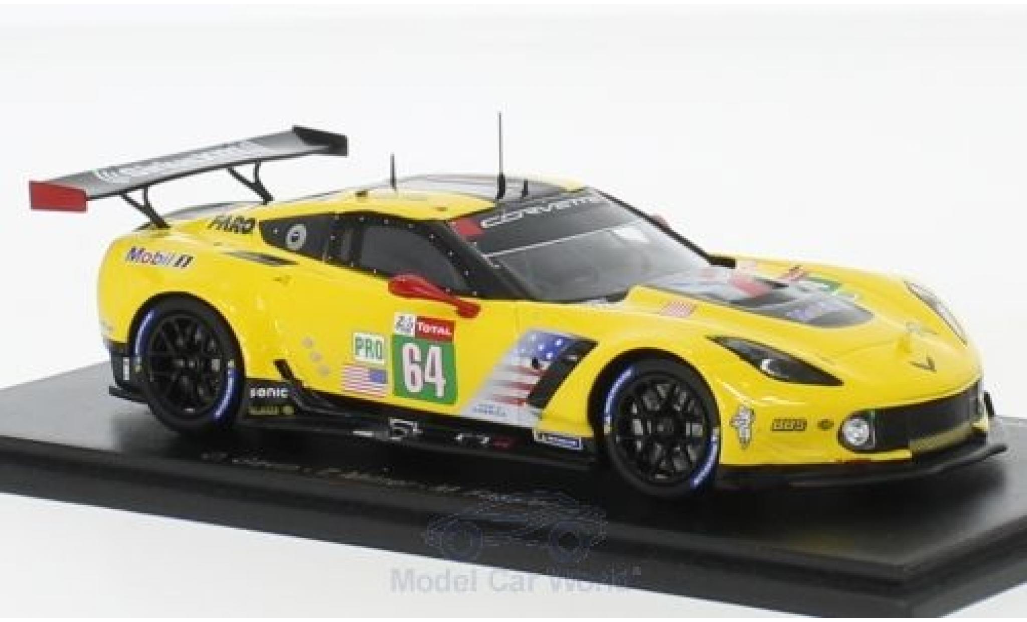 Chevrolet Corvette 1/43 Spark C7.R No.64 Racing 24h Le Mans 2018 O.Gavin/T.Milner/M.F&auml;ssler modelauto