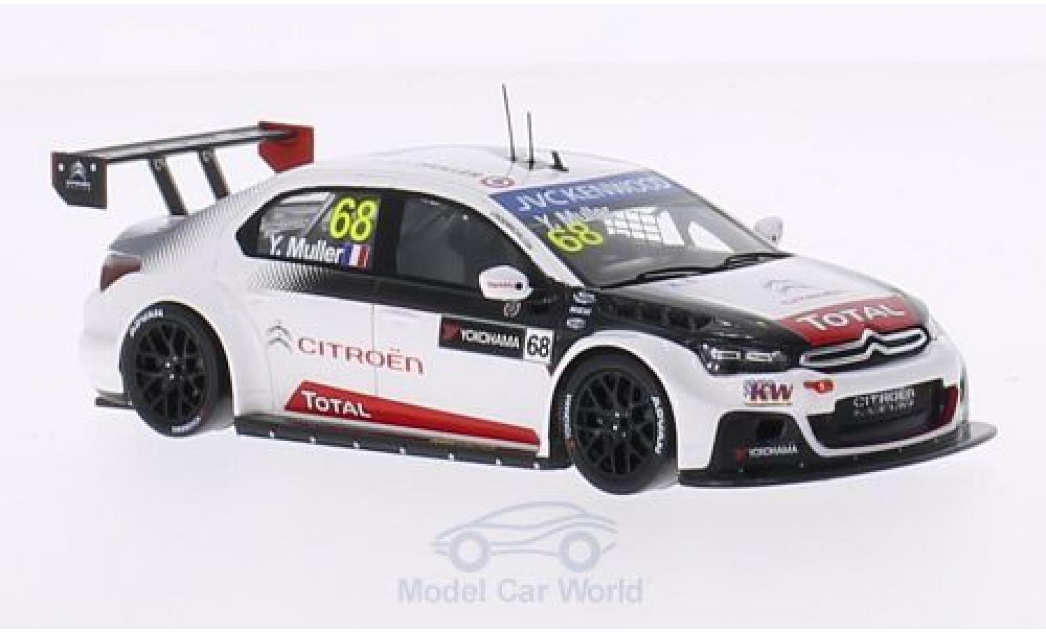 Citroen C Elysee 1/43 Spark -Elysee WT No.68 Racing WT Marokko 2015 Y.Muller modelauto