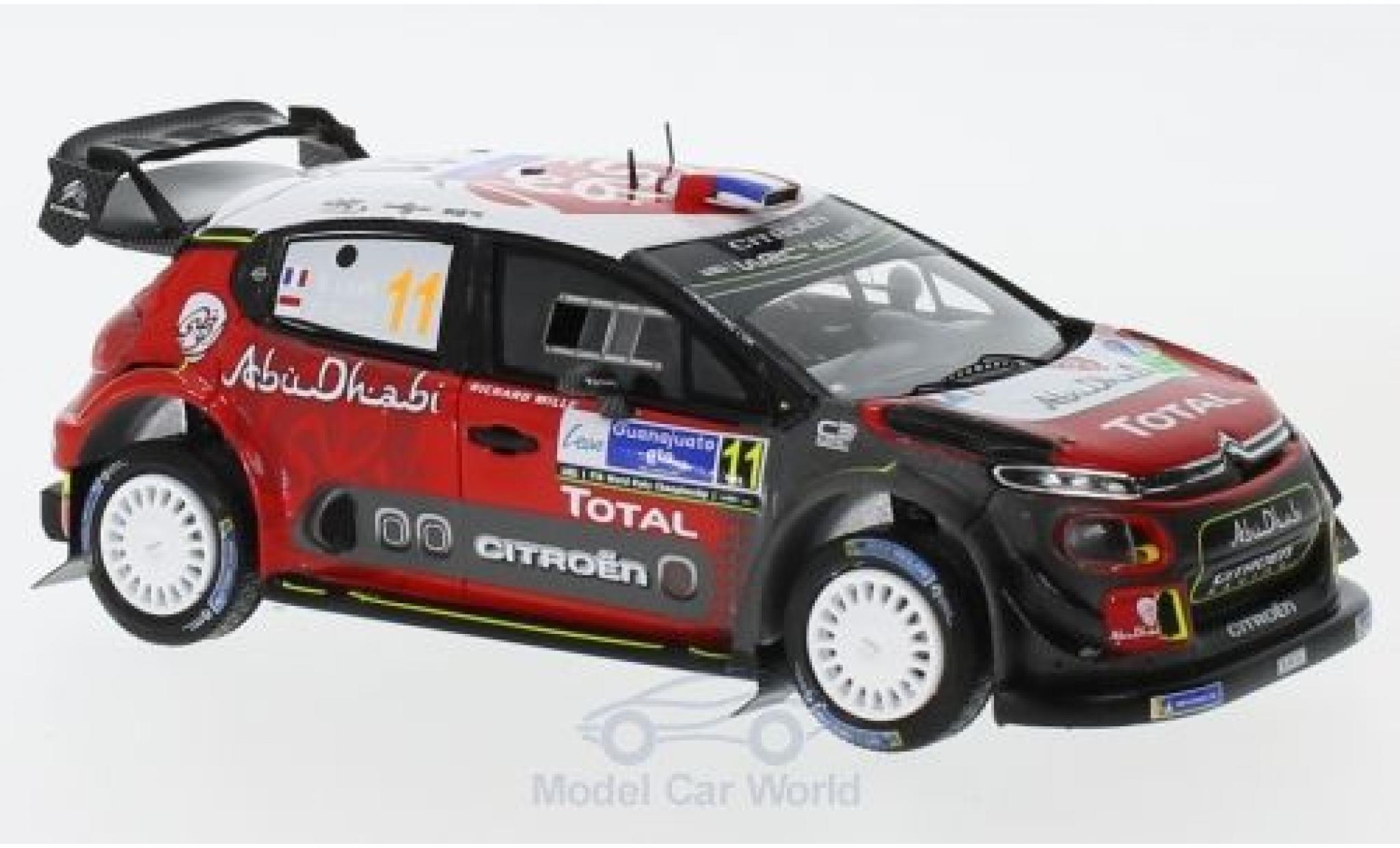Citroen C3 1/43 Spark WRC No.11 Total Abu Dhabi World Rally Team Rallye WM Rallye Mexico 2018 S.Loeb/D.Elena modelauto