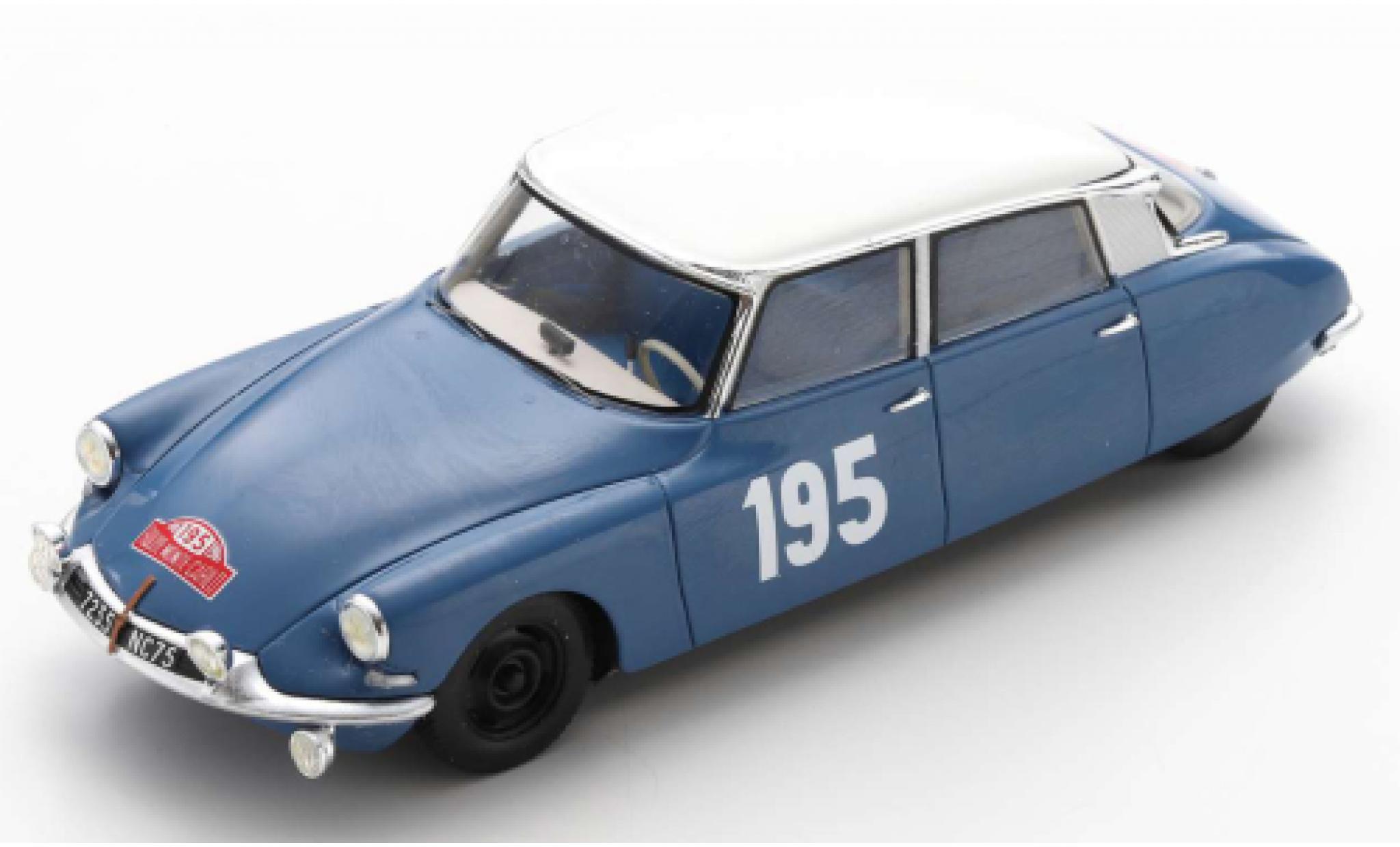 Citroen DS 1/43 Spark 19 No.195 Rallye Monte Carlo 1963 B.Neyret/J.Terramorsi modelauto