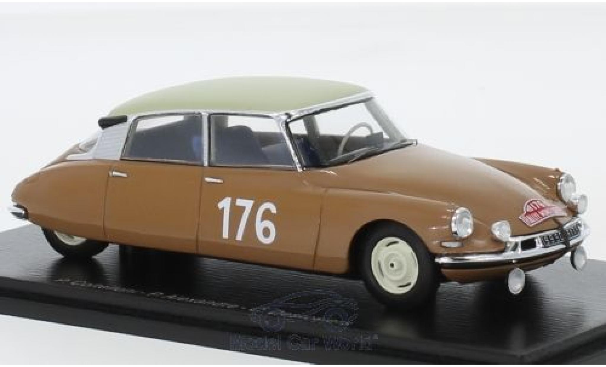 Citroen ID 19 1/43 Spark No.176 Rallye Monte Carlo 1959 P.Coltelloni/P.Alexandre/C.Desrosiers modelauto
