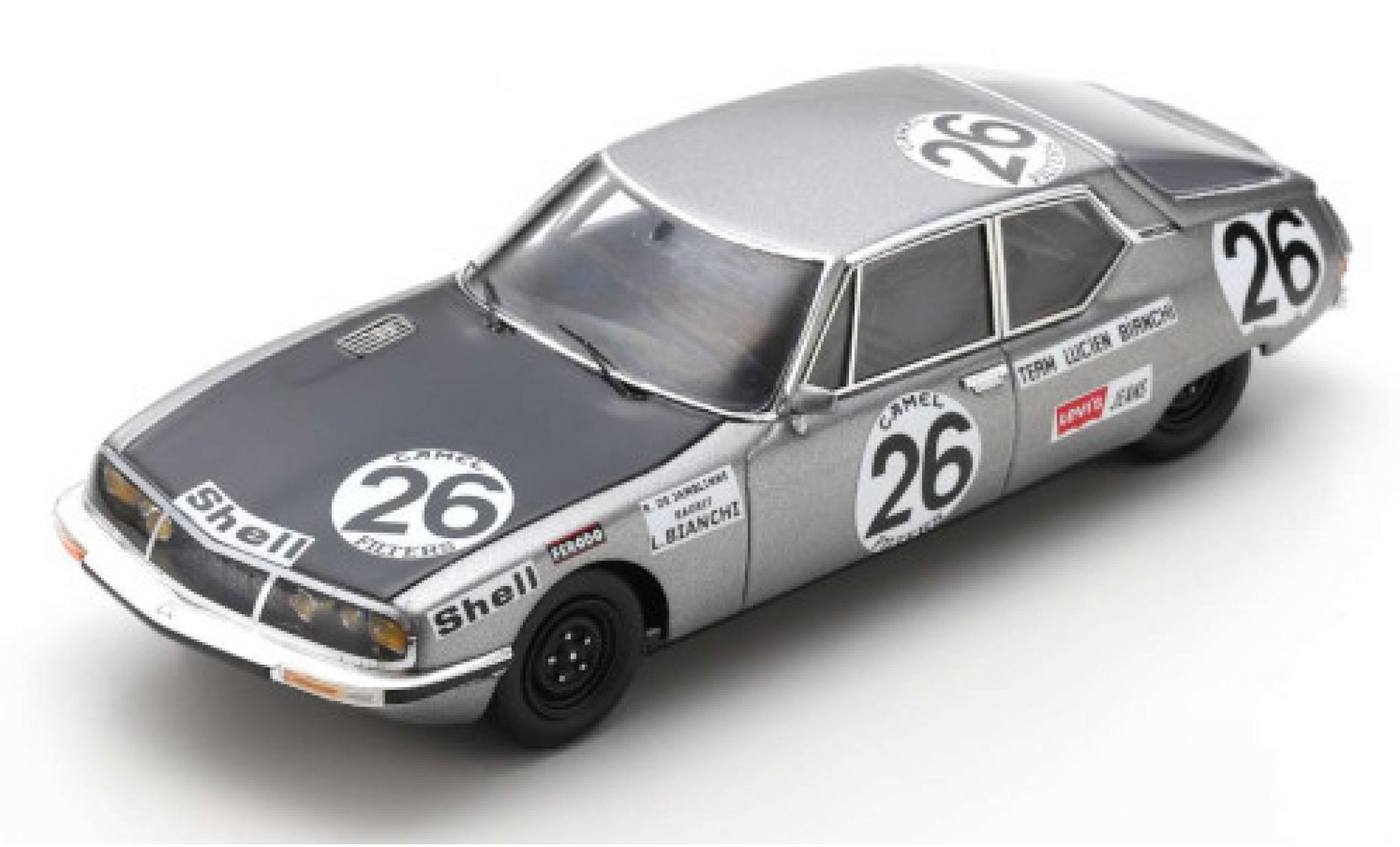 Citroen SM 1/43 Spark No.26 Team Lucien Bianchi 24h Spa 1971 R.de Jamblinne/Bagrit modelauto