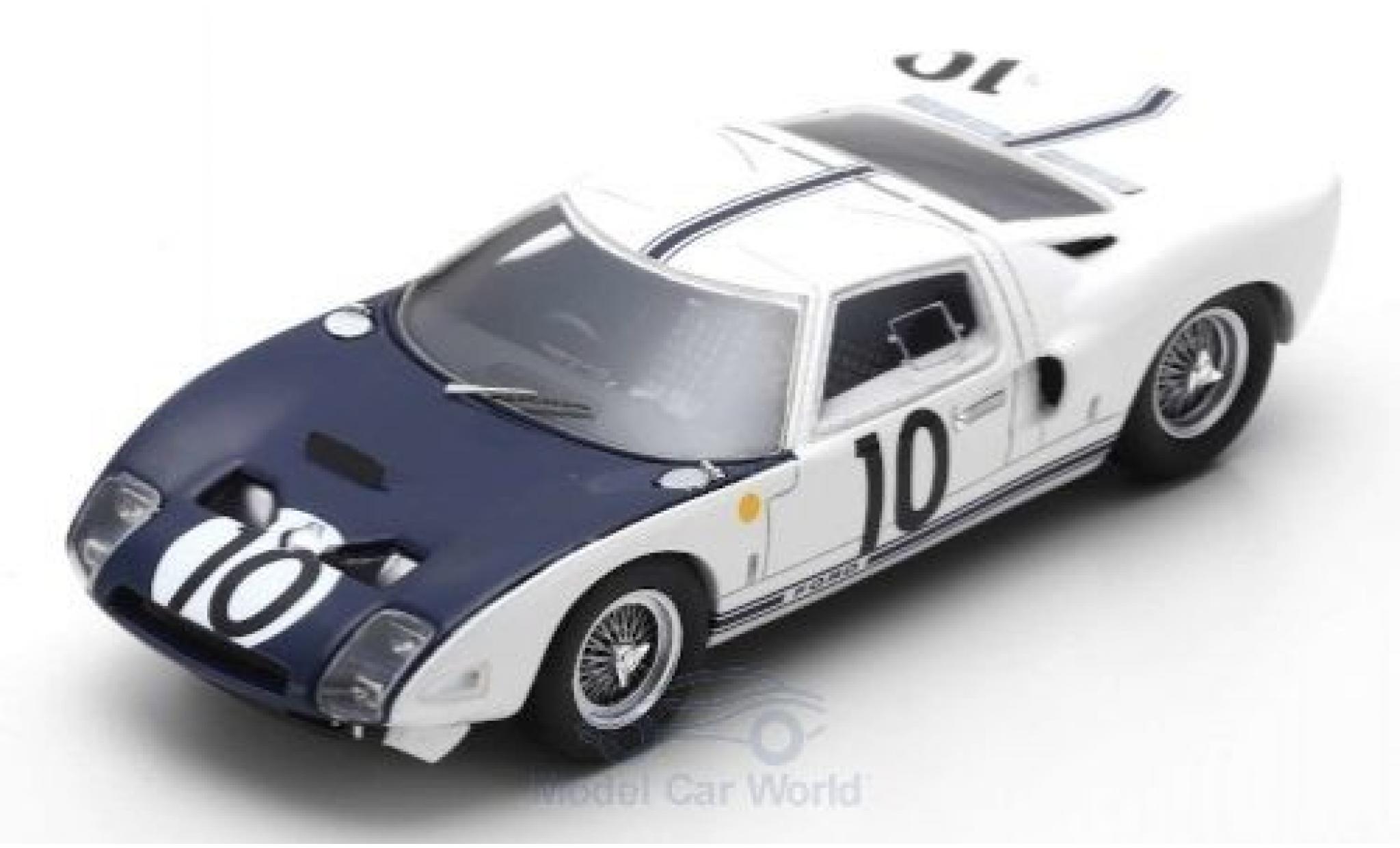 Ford GT 1/43 Spark RHD No.10 24h Le Mans 1964 P.Hill/B.McLaren modelauto