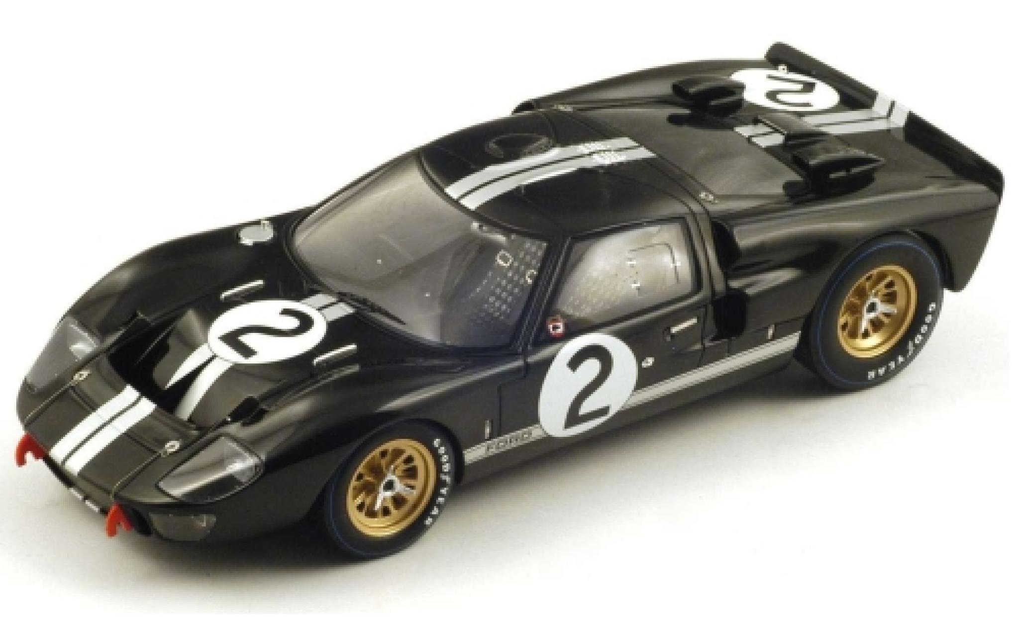 Ford GT40 1/18 Spark MkII No.2 24h Le Mans 1966 B.McLaren/C.Amon modelauto