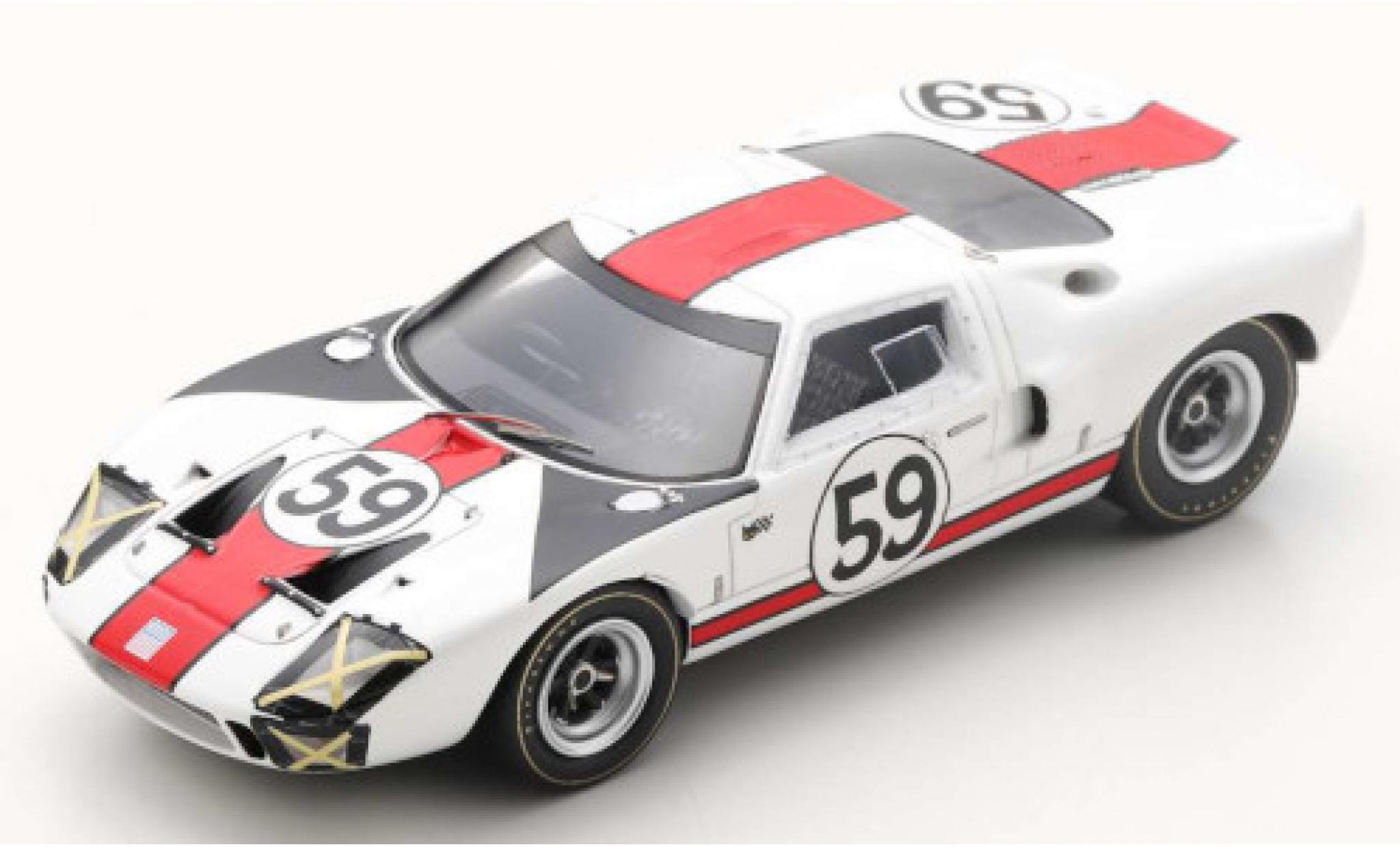Ford GT40 1/43 Spark RHD No.59 24h Le Mans 1966 S.Scott/P.Revson modelauto