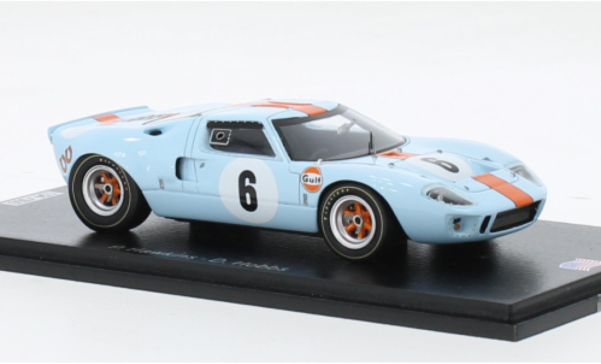 Ford GT40 1/43 Spark RHD No.6 6h Watkins Glen 1968 1:43 modelauto