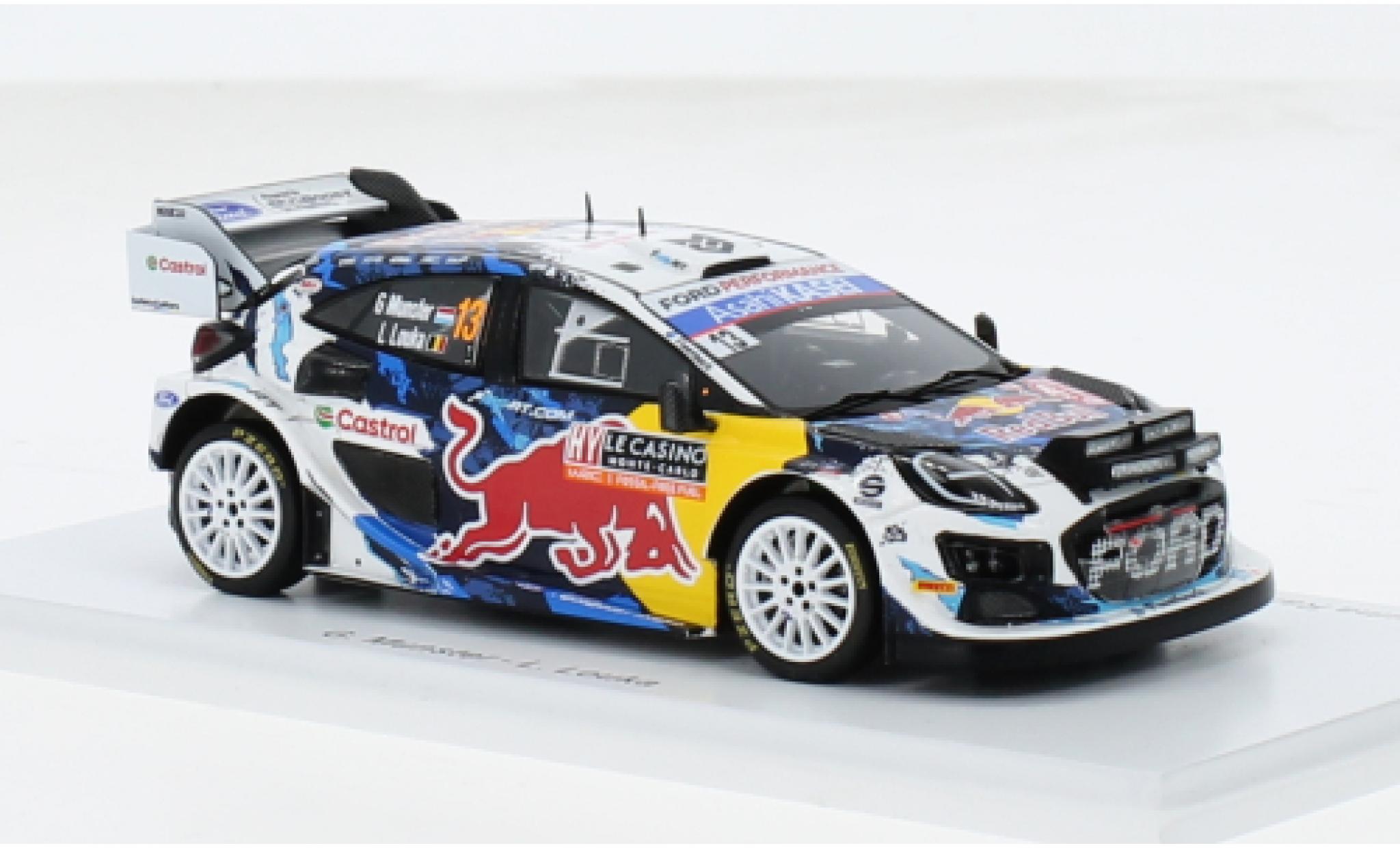 Ford Puma 1/43 Spark Rally1 No.13 M-Sport World Rally Team Red Bull Rallye WM Rallye Monte Carlo 2024 1:43 modelauto