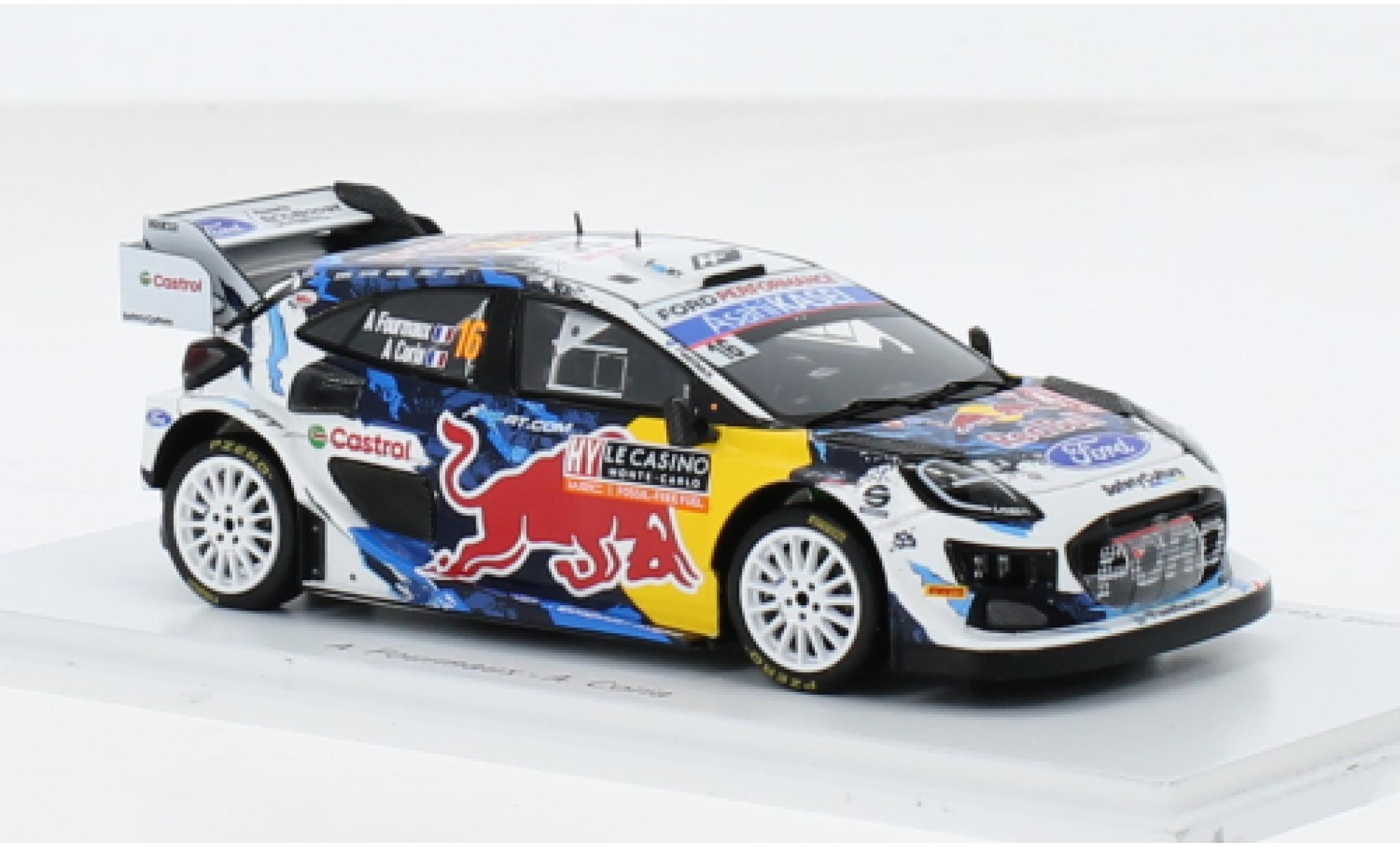 Ford Puma 1/43 Spark Rally1 No.16 M-Sport World Rally Team Rallye WM Rallye Monte Carlo 2024 1:43 modelauto