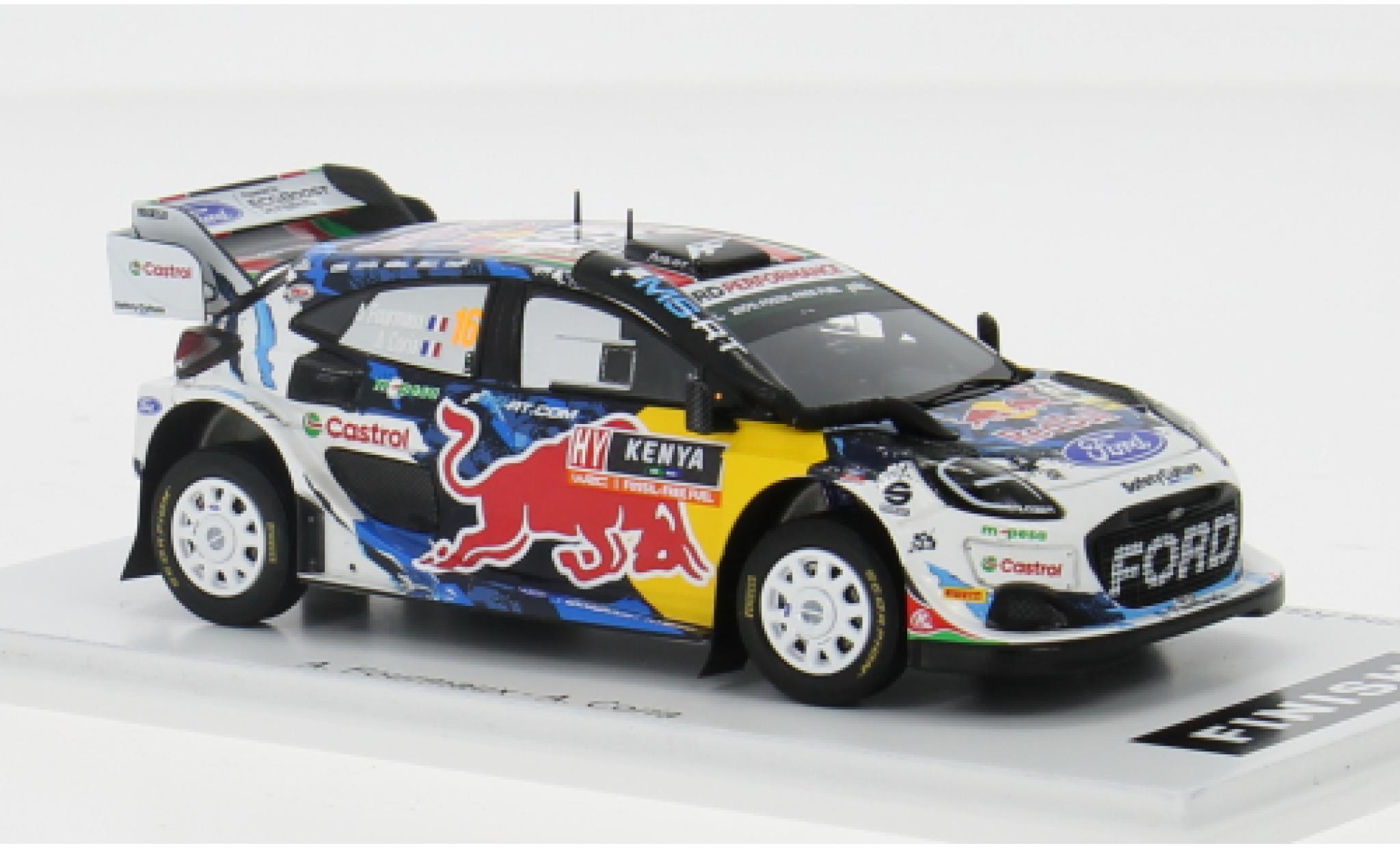 Ford Puma 1/43 Spark Rally1 No.16 M-Sport World Rally Team Red Bull Rallye WM Safari Rallye 2024 1:43 modelauto