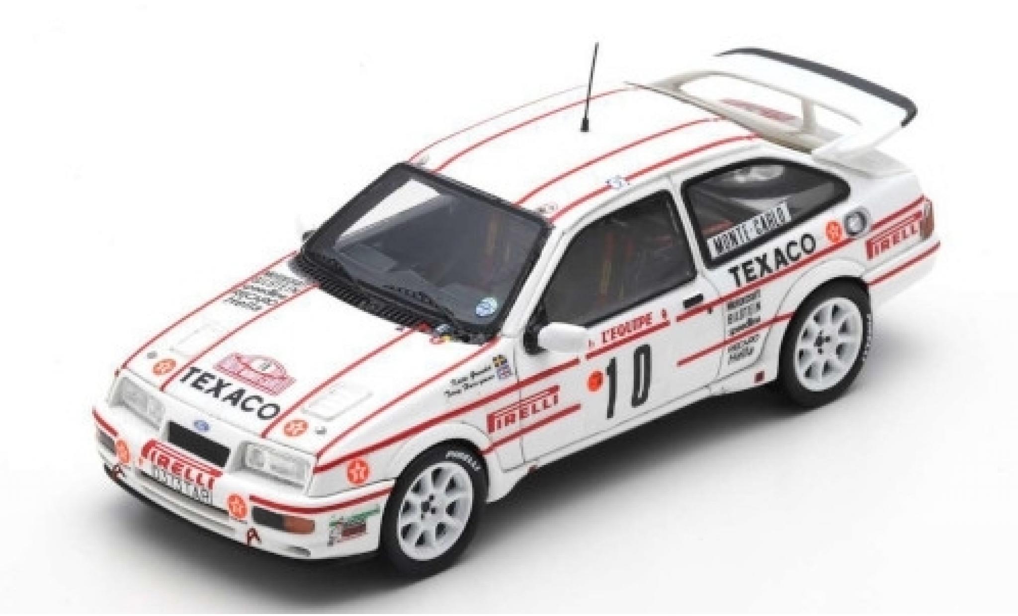 Ford Sierra 1/43 Spark RS Cosworth No.10 Texaco Rallye Monte Carlo 1987 K.Grundel/T.Harryman modelauto