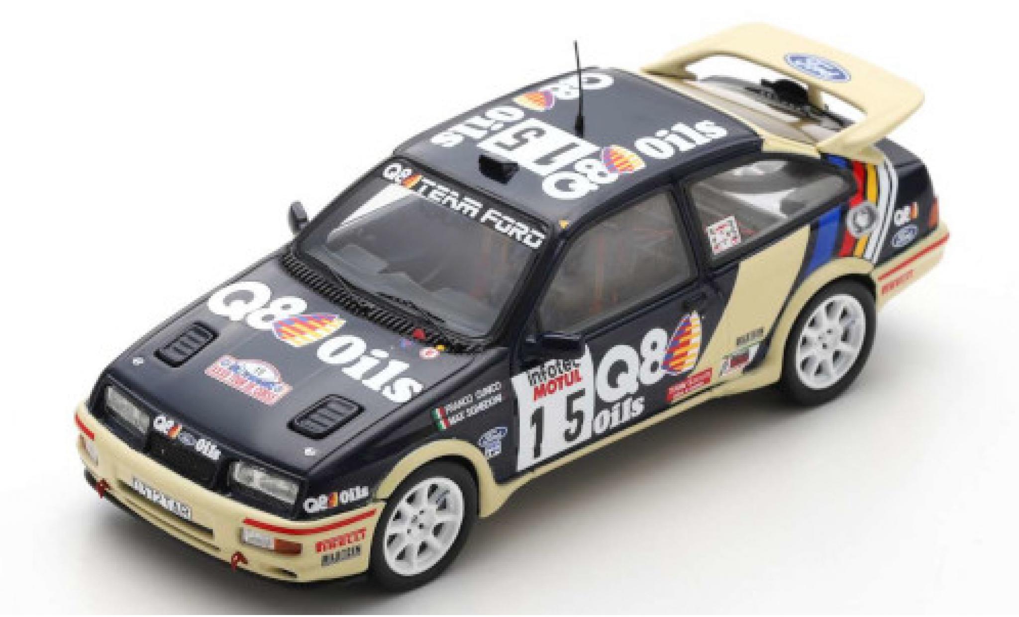 Ford Sierra 1/43 Spark RS Cosworth No.15 Q8 Rallye WM Tour de Corse 1989 G.Cunico/M.Sghedoni modelauto