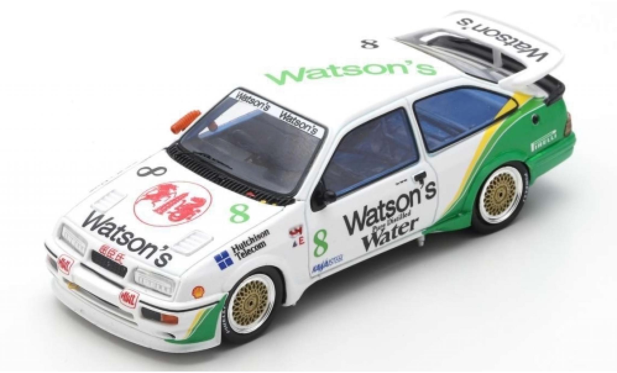 Ford Sierra 1/43 Spark RS500 Cosworth RHD No.8 Watsons Macau Guia Race 1989 T.Harvey modelauto