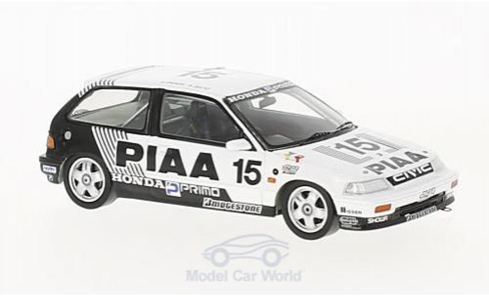 Honda Civic 1/43 Spark EF3 RHD No.15 PIAA JTC Suzuka 1989 H.Okada/K.Sato modelauto