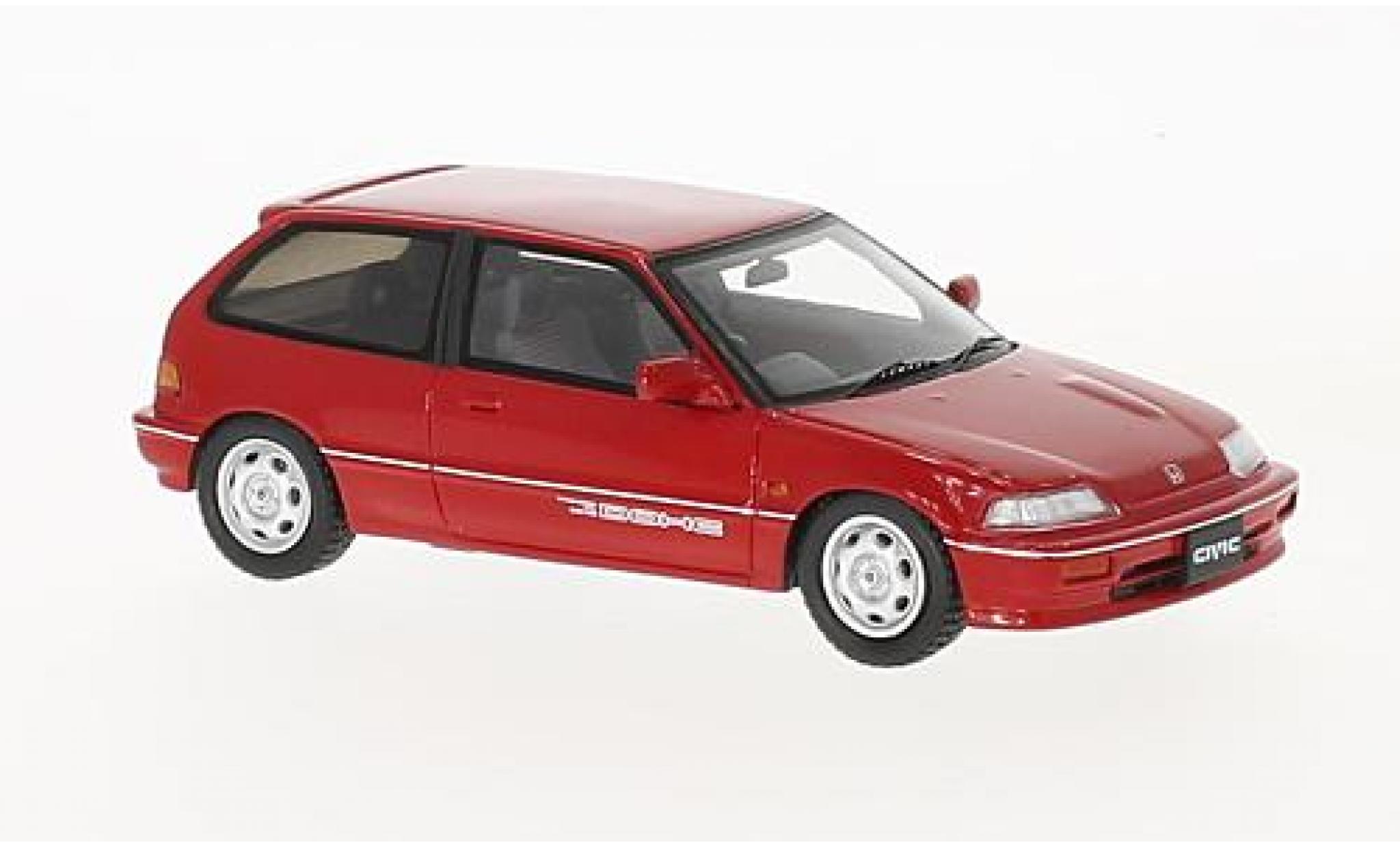 Honda Civic 1/43 Spark (EF3) Si rood RHD 1987 modelauto