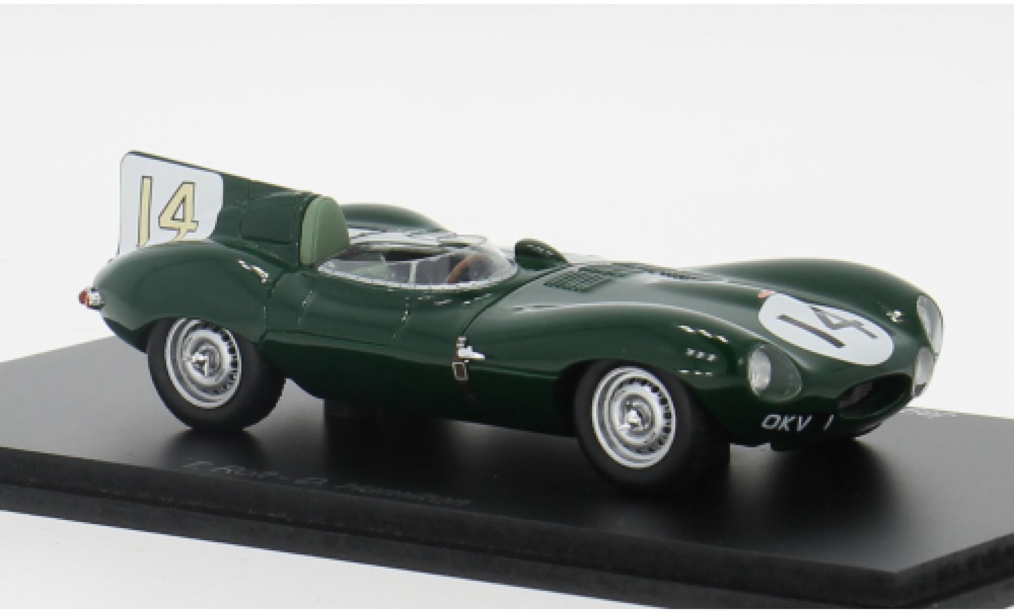Jaguar D-Type 1/43 Spark RHD No.14 24h Le Mans 1954 1:43 modelauto