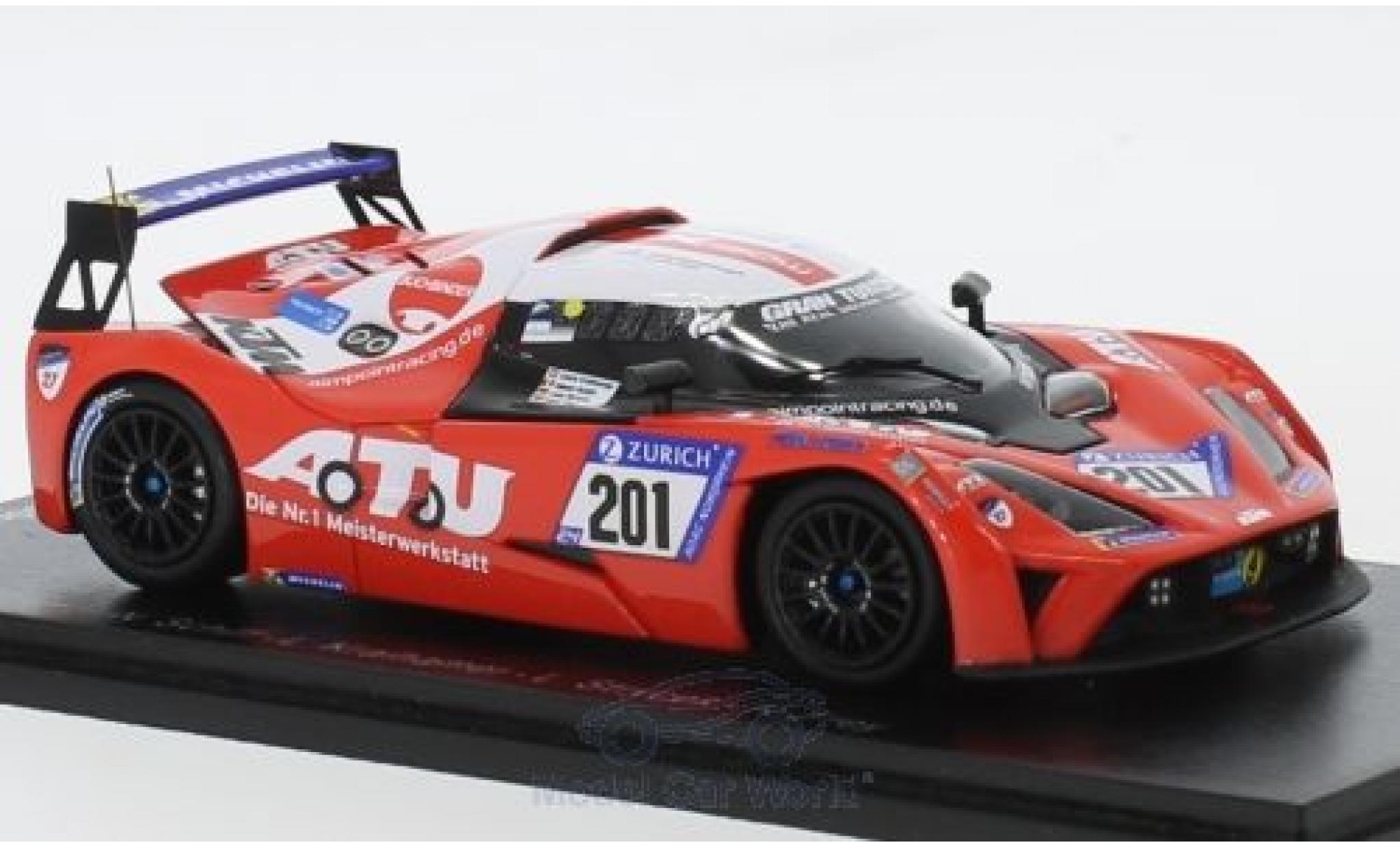 Aston Martin V8 Vantage GT4 1/43 Spark KTM X-Bow GT4 No.201 24h N&uuml;rburgring 2018 N.Schiff/D.Kraihamer/L.Strycek/R.Frey modelauto