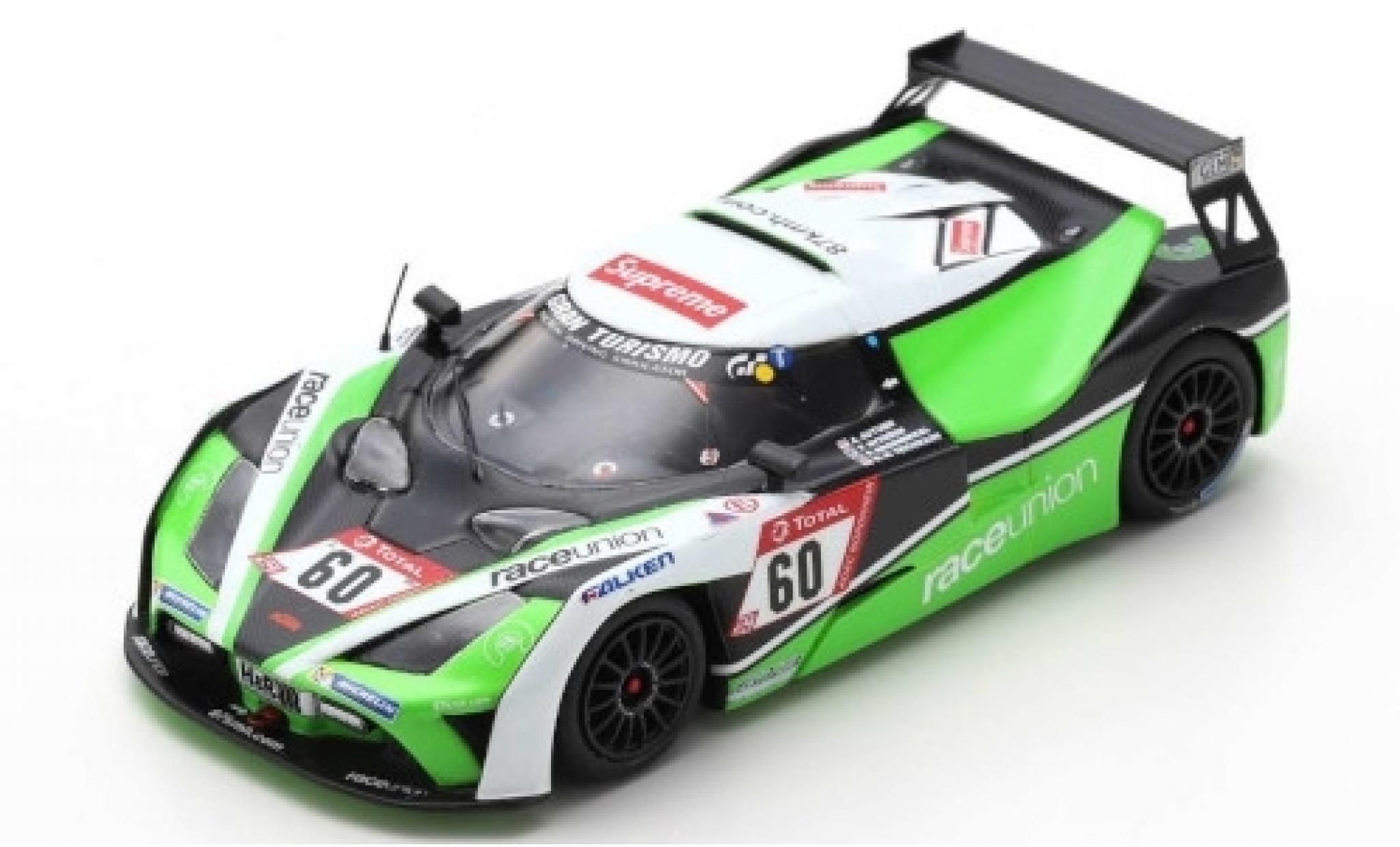 Aston Martin V8 Vantage GT4 1/43 Spark KTM X-Bow GT4 No.60 RaceUnion 24h N&uuml;rburgring 2019 S.Brodmerkel/T.Nytr&ouml;en/K.Teichmann modelauto