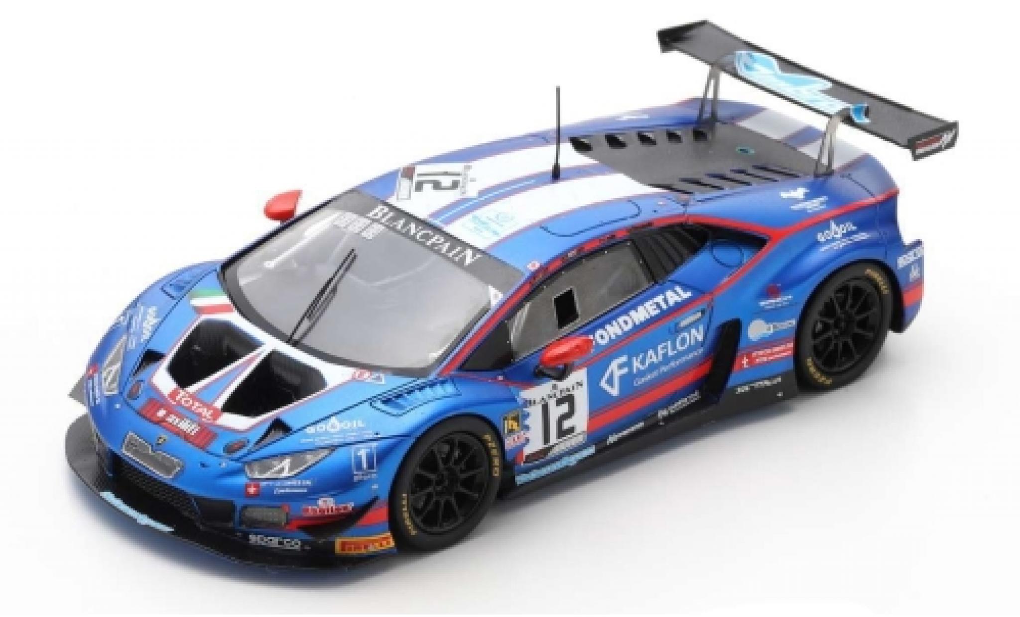 Lamborghini Huracan 1/43 Spark GT3 Evo No.12 Ombra Racing 24h Spa Francorchamps 2019 D.Dupont/S.Gattuso/C.Lewis/D.Stoneman modelauto