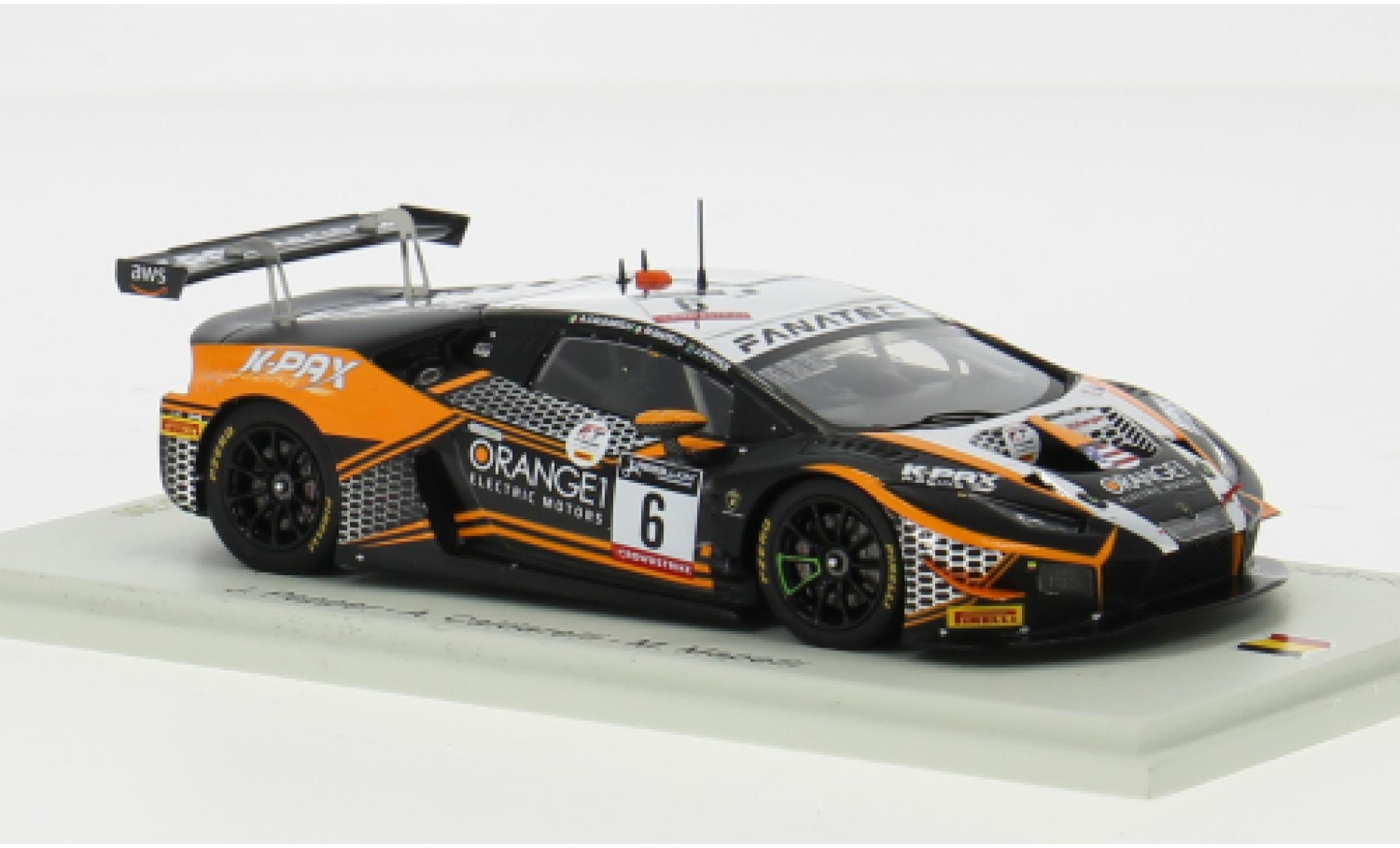 Lamborghini Huracan 1/43 Spark GT3 Evo No.6 Oranje 1 KPAX Racing 24h Spa 2022 1:43 modelauto