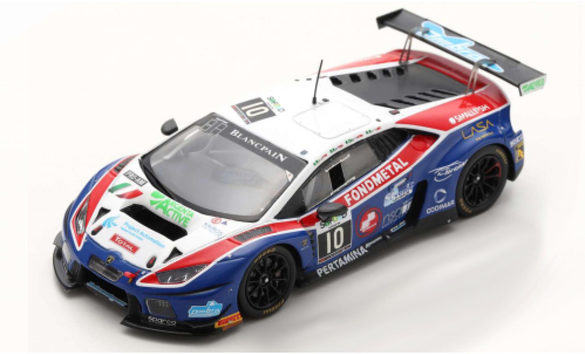 Lamborghini Huracan 1/43 Spark GT3 No.10 Ombra Racing 24h Spa 2016 M.Beretta/G.Berton/S.Constantini/S.Gattuso modelauto
