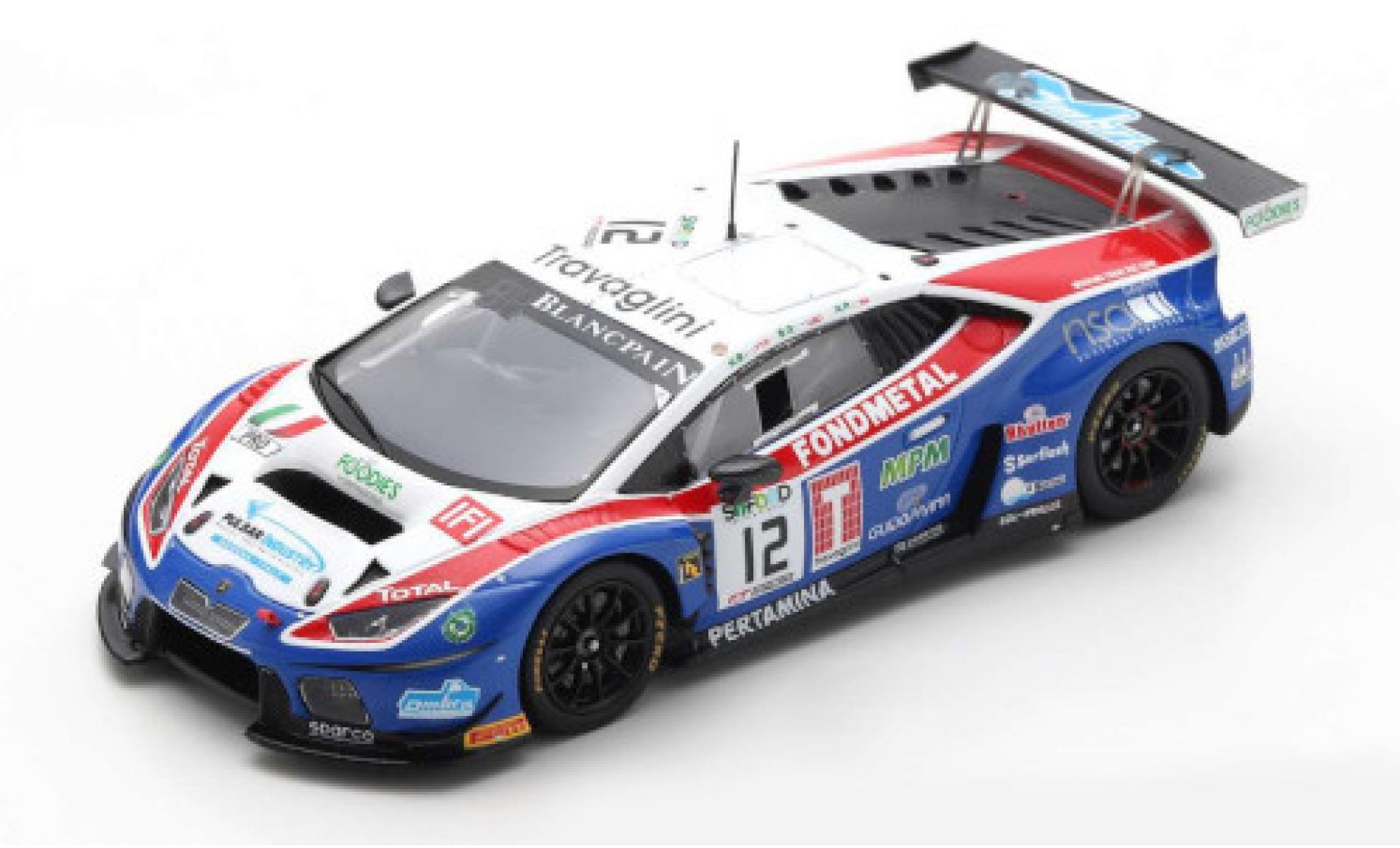 Lamborghini Huracan 1/43 Spark GT3 No.12 Ombra Racing 24h Spa 2017 M.Beretta/S.Gattuso/A.Piccini modelauto