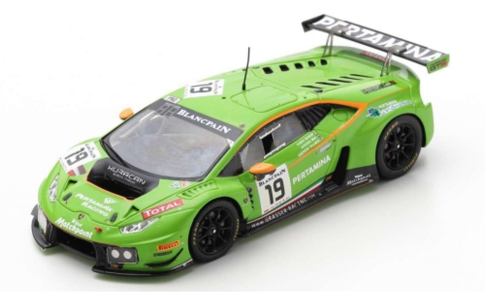 Lamborghini Huracan 1/43 Spark GT3 No.19 GRT - Grasser Racing Team 24h Spa Francorchamps 2015 A.Palmer/J.Mul/F.Babini modelauto