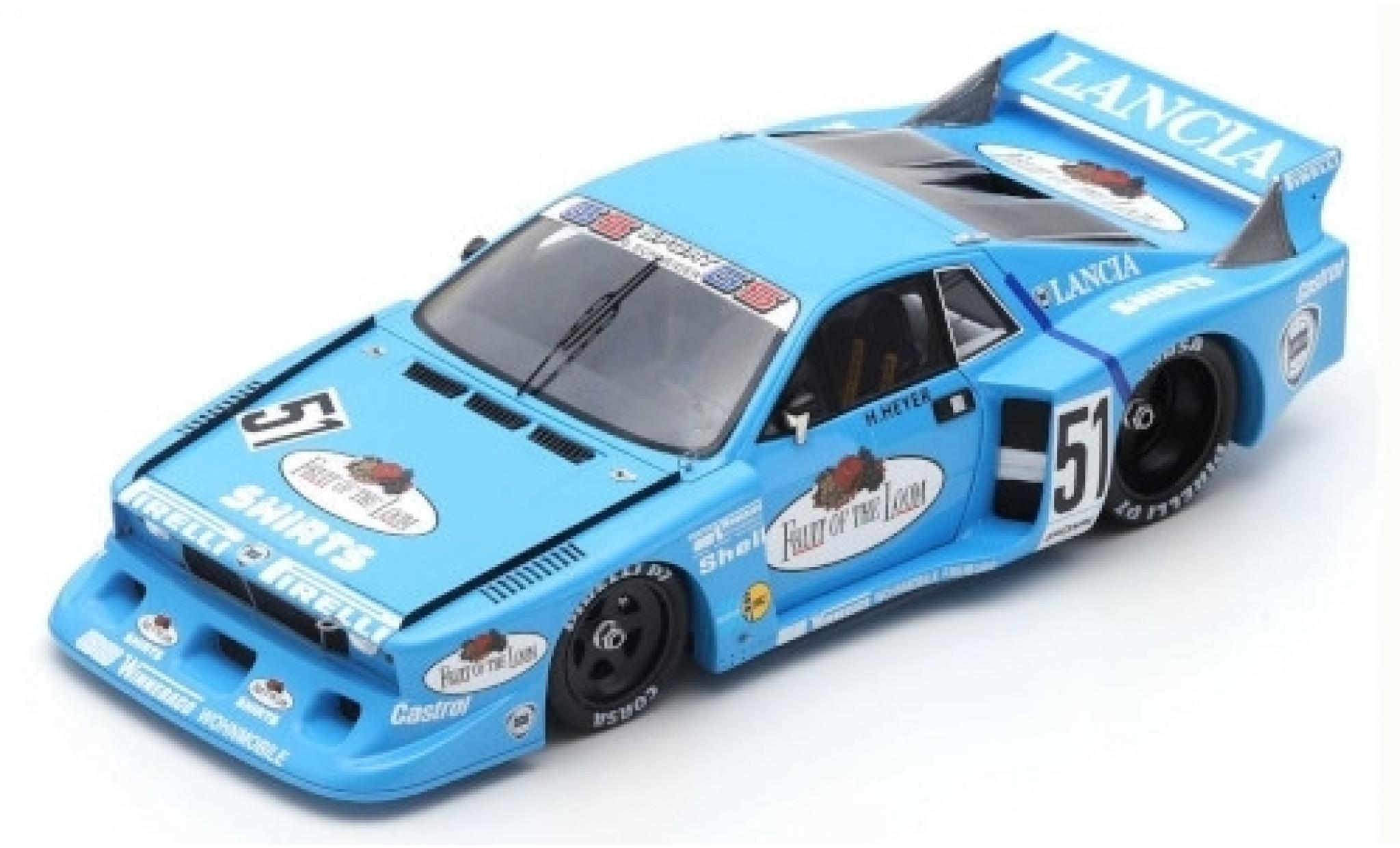 Lancia Beta 1/18 Spark Monte Carlo Turbo Gr.5 No.51 GS-Sport Fruit of the Loom DRM Hockenheim 1980 H.Heyer modelauto