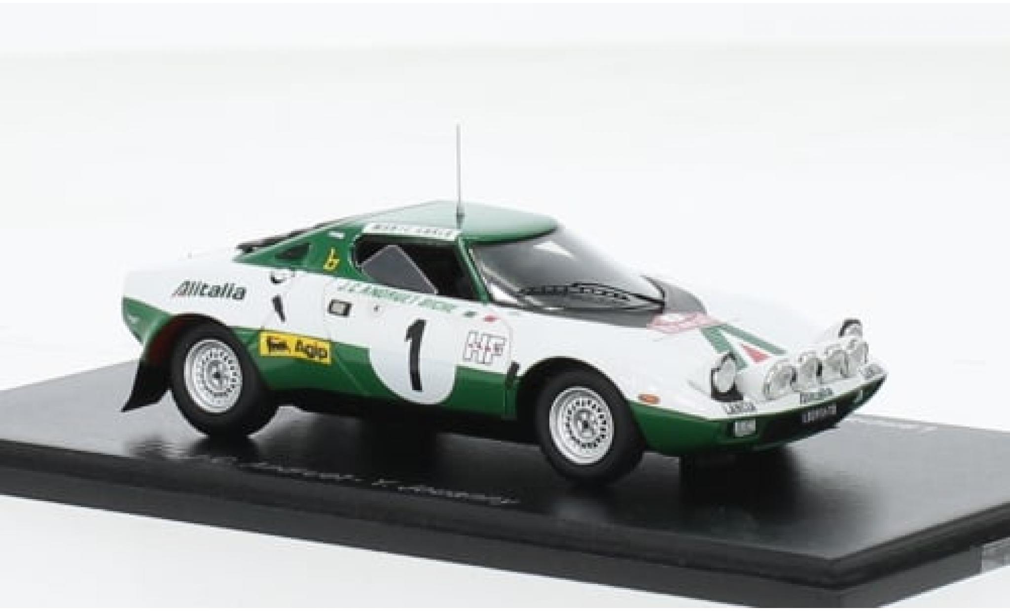 Lancia Stratos 1/43 Spark HF No.1 Alitalia Rallye WM Rallye Monte Carlo 1975 1:43 modelauto