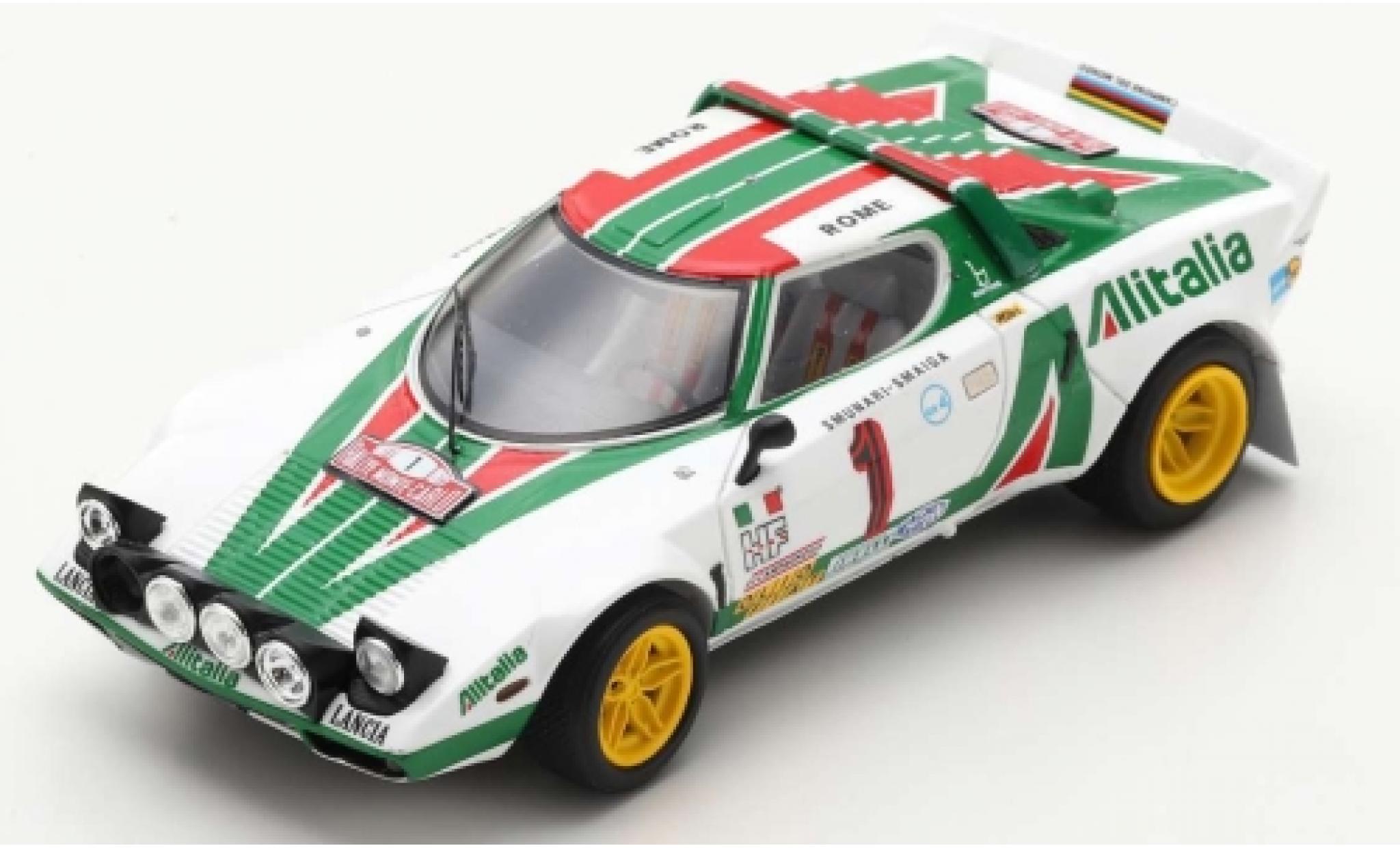 Lancia Stratos 1/43 Spark HF No.1 Alitalia Rallye WM Rallye Monte Carlo 1977 S.Munari/S.Maiga modelauto