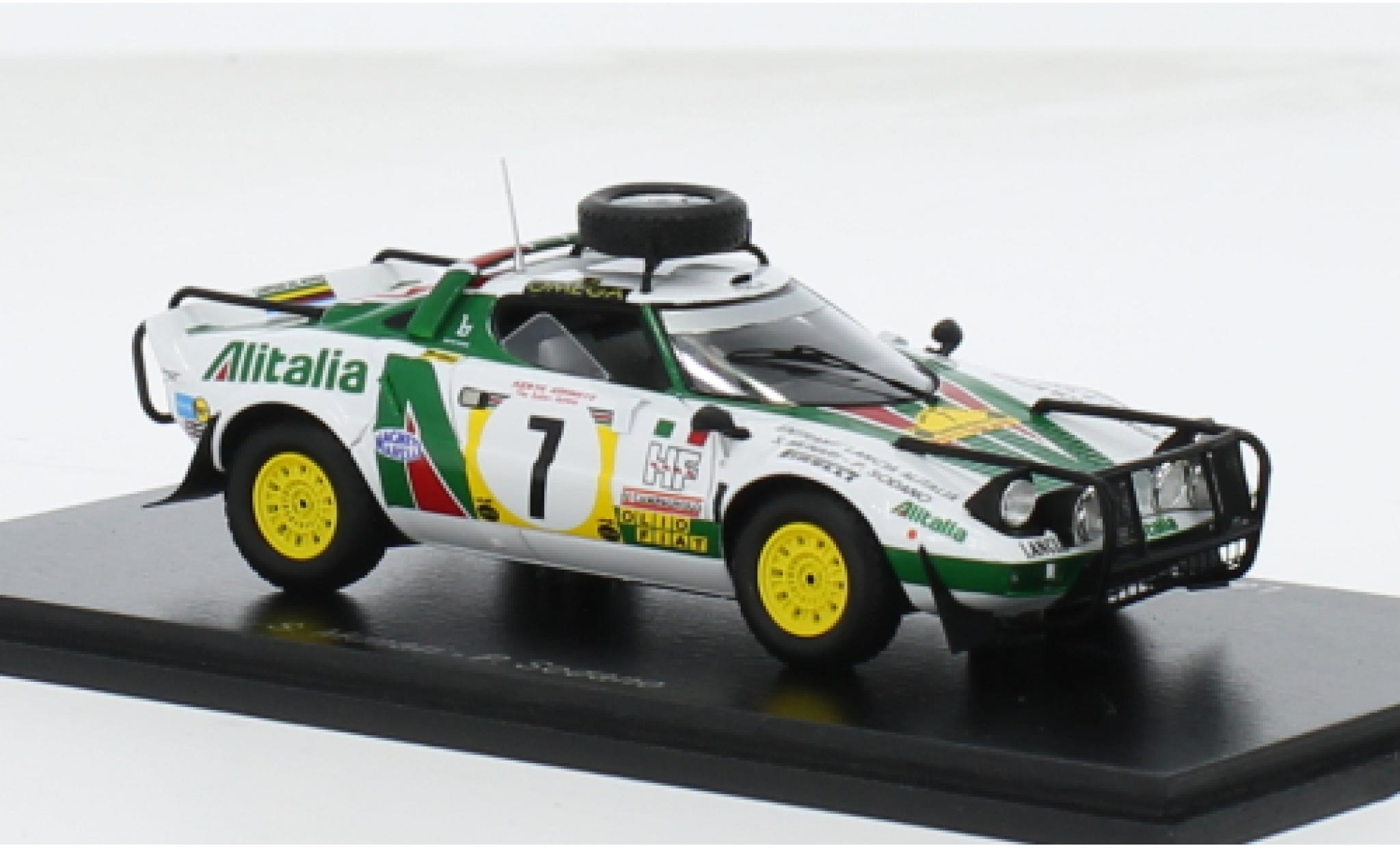 Lancia Stratos 1/43 Spark HF No.7 Alitalia Rallye WM Safari Rallye 1977 1:43 modelauto