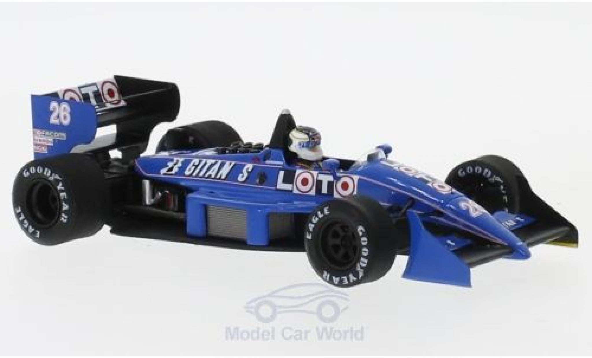 Ligier JS3 1/43 Spark 1 No.26 GP Detroit 1988 S.Johansson modelauto