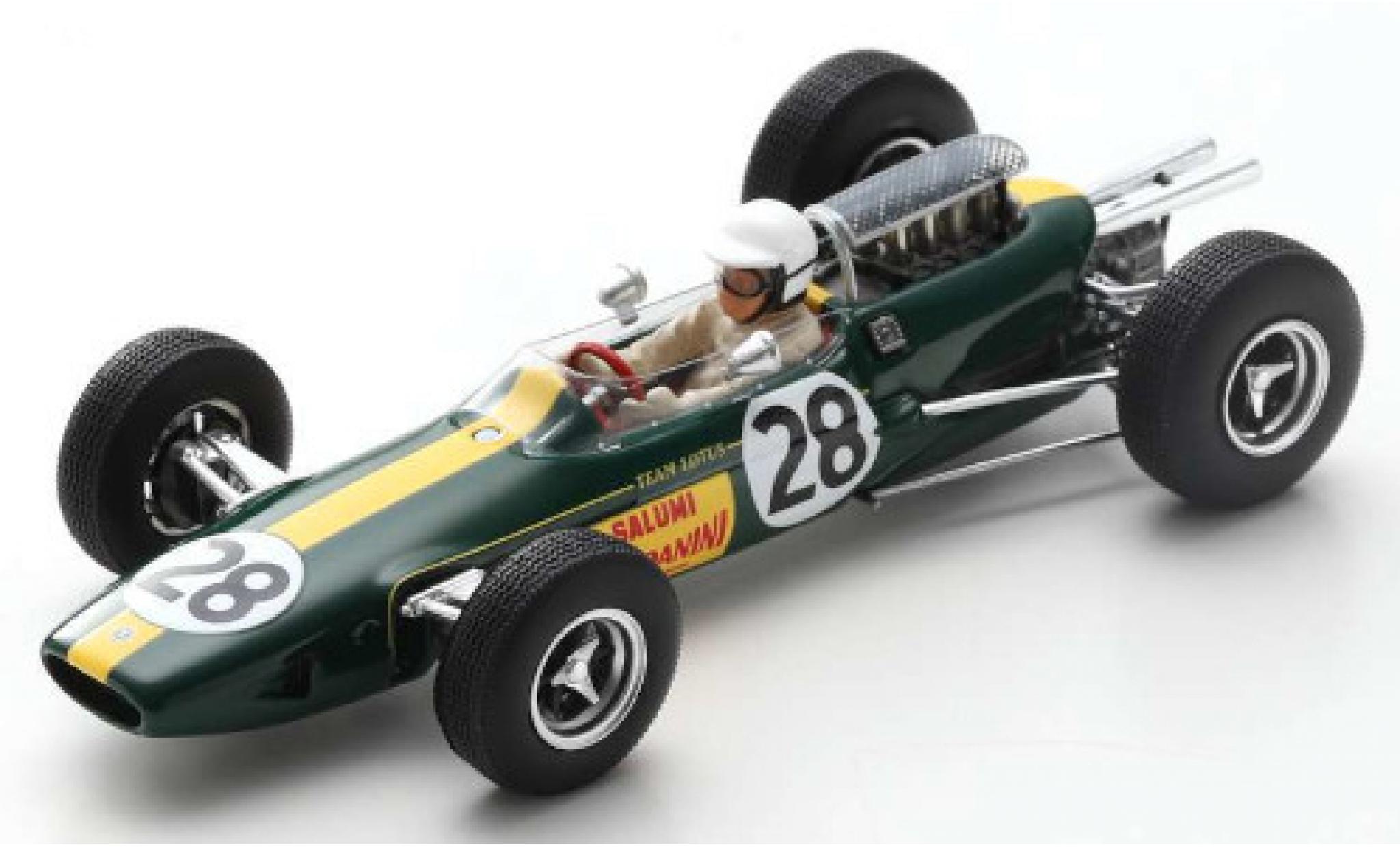 Lotus 25 1/43 Spark No.28 Salumi Rondanini Formel 1 GP Italien 1965 G.Russo modelauto