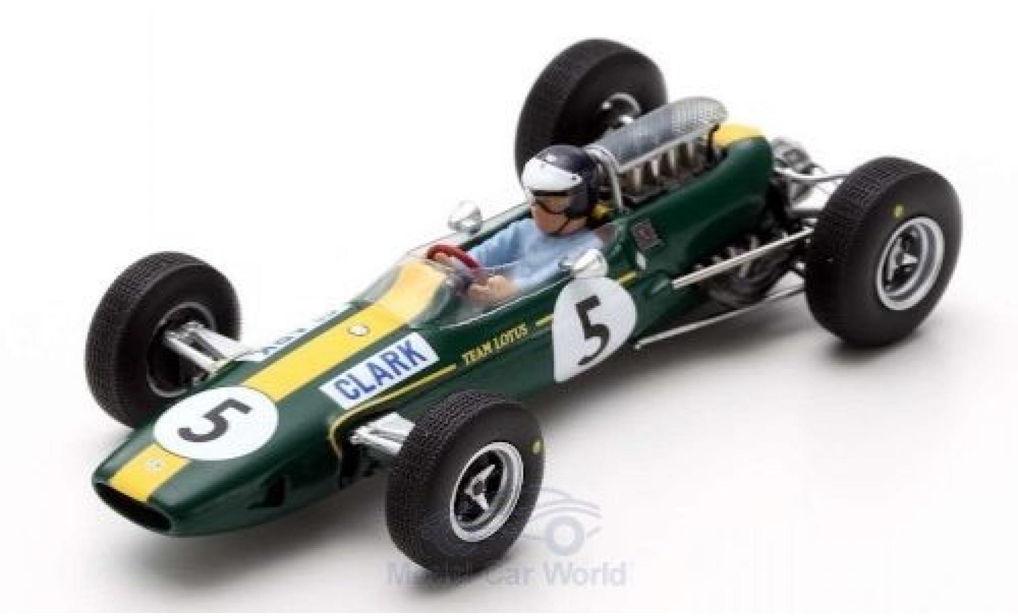 Lotus 33 1/43 Spark No.5 Formel 1 GP Gro&szlig;britannien 1965 J.Clark modelauto