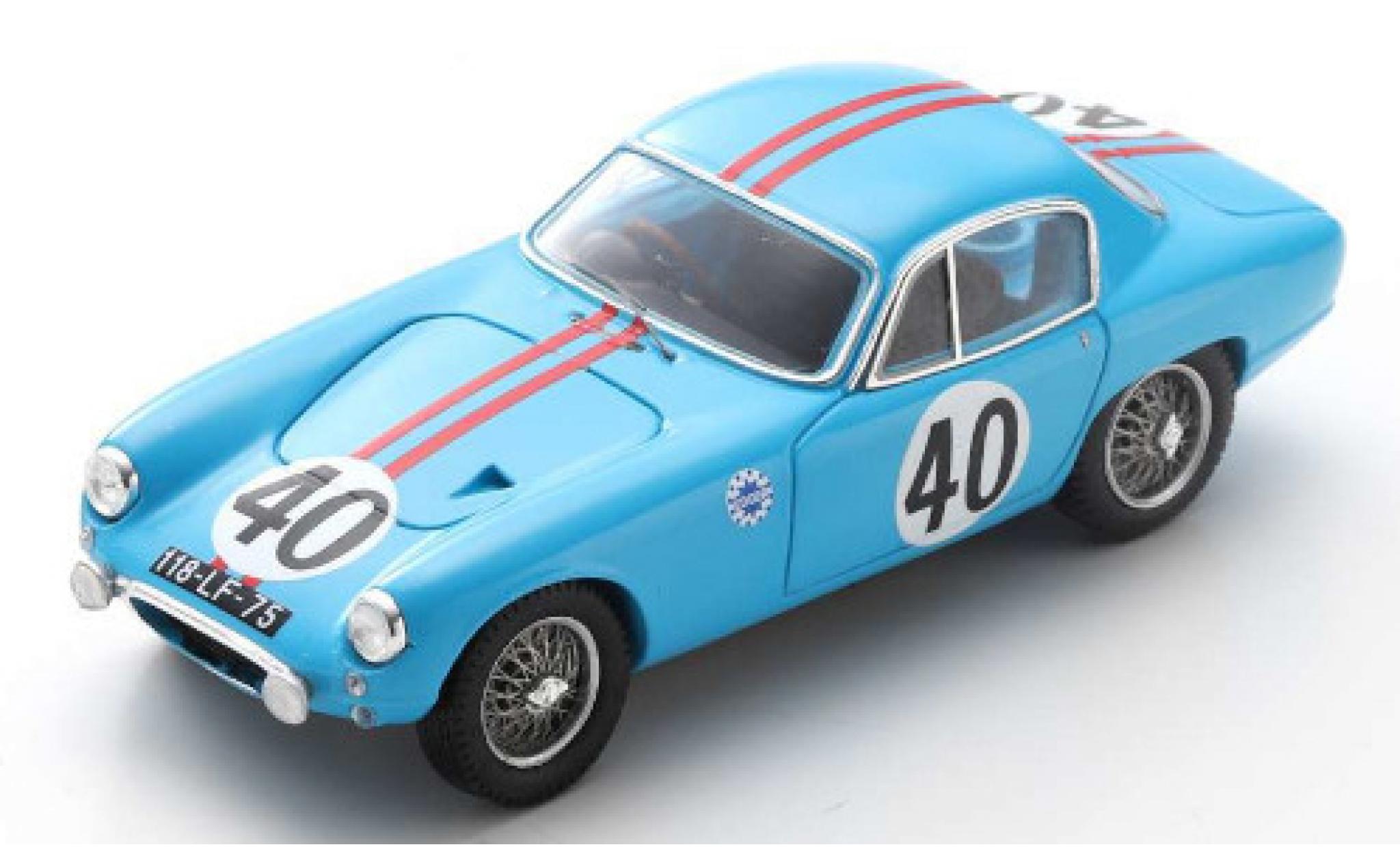 Lotus Elite 1/43 Spark Mk1 No.40 Ecurie Edger 24h Le Mans 1961 B.Kosselek/P.Massenez modelauto