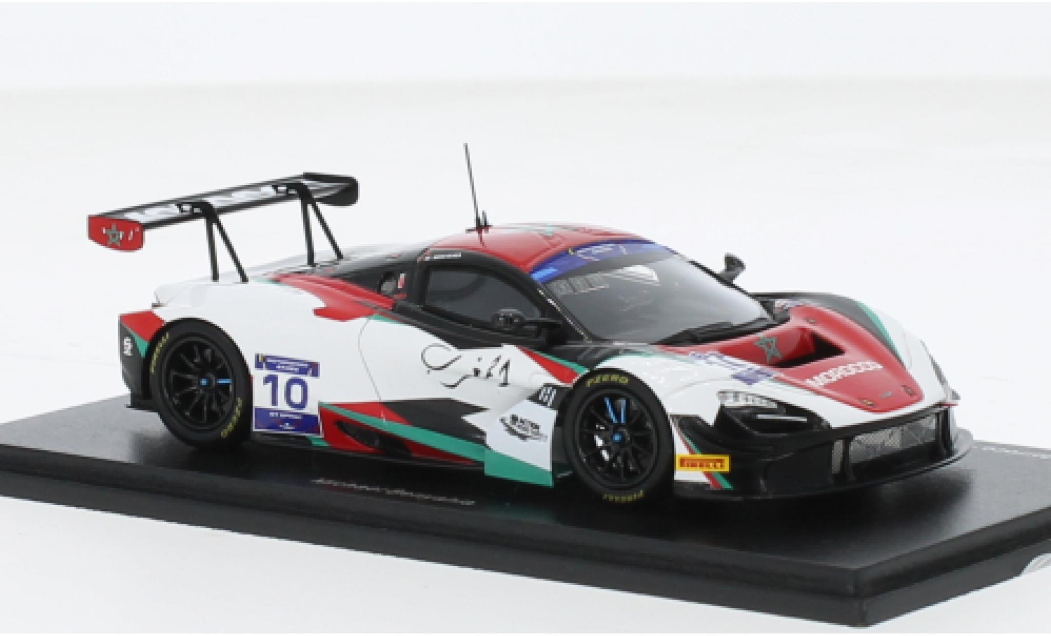 McLaren 720 1/43 Spark S GT3 No.10 Team Morocco FIA Motorsport Games GT Sprint Cup Paul Ricard 2022 1:43 modelauto
