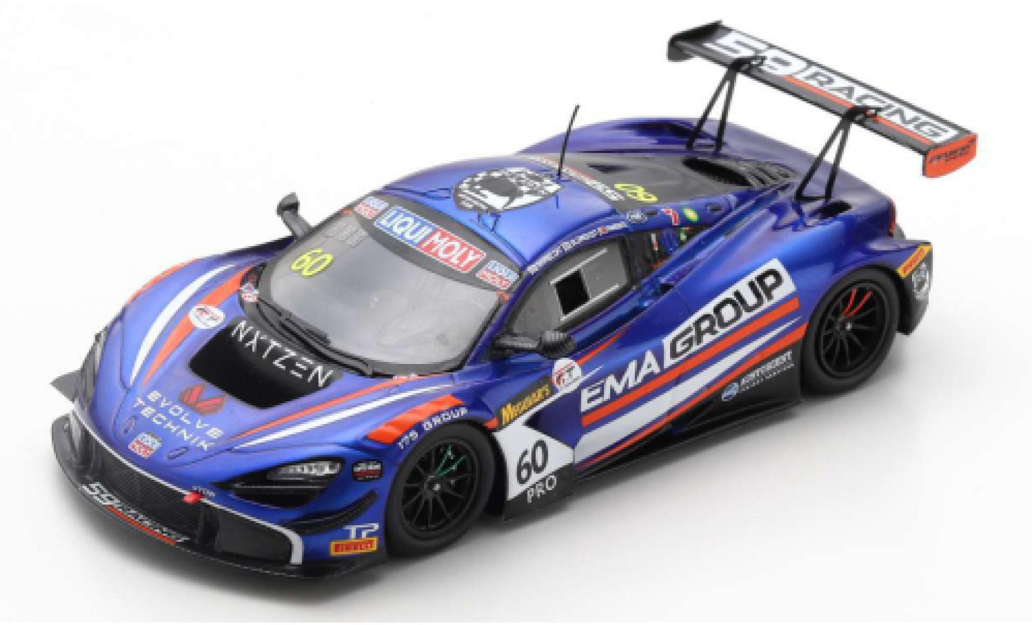 McLaren 720 1/43 Spark S GT3 No.60 59Racing / EMA Racing 12h Bathurst 2020 A.Parente/B.Barnicoat/T.Blomqvist modelauto