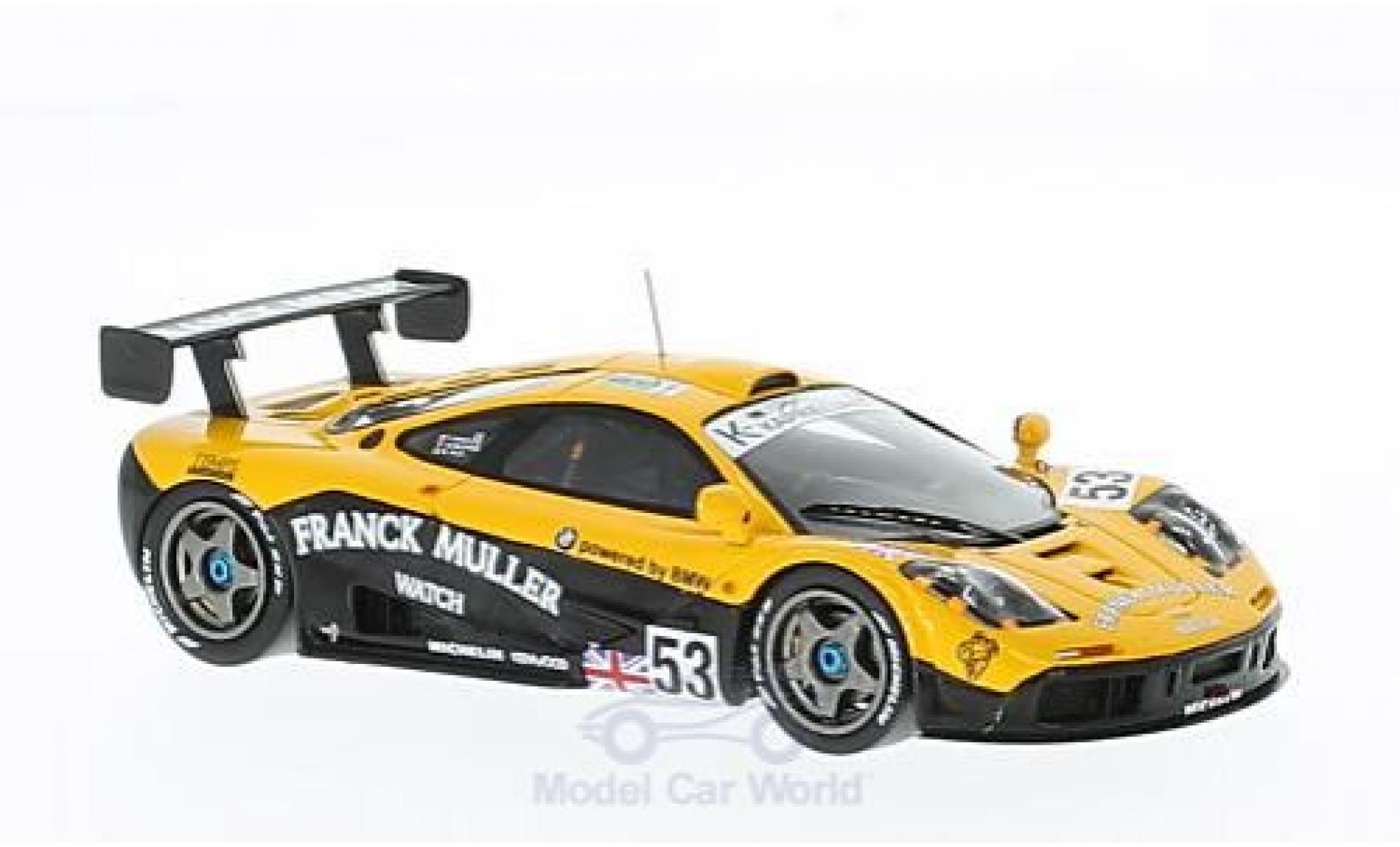 McLaren F1 1/43 Spark GTR No.53 Franck Muller 24h Le Mans 1996 J.D.Deletraz/M.Sandro Sala/F.Giroix modelauto