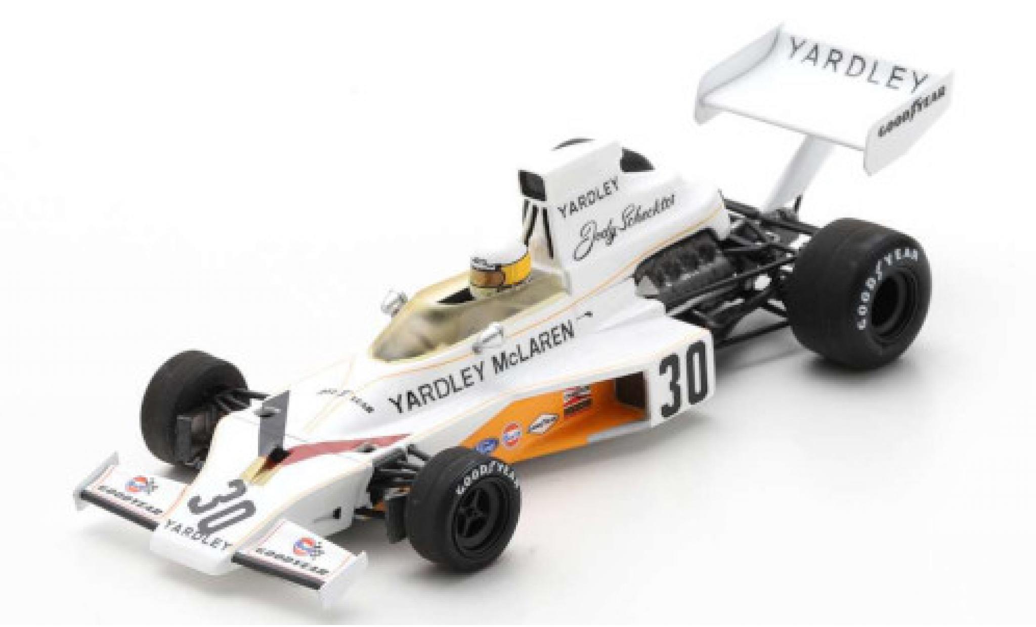McLaren M23 1/43 Spark Ford No.30 Yardley Team Formel 1 GP Gro&szlig;britannien 1973 J.Scheckter modelauto